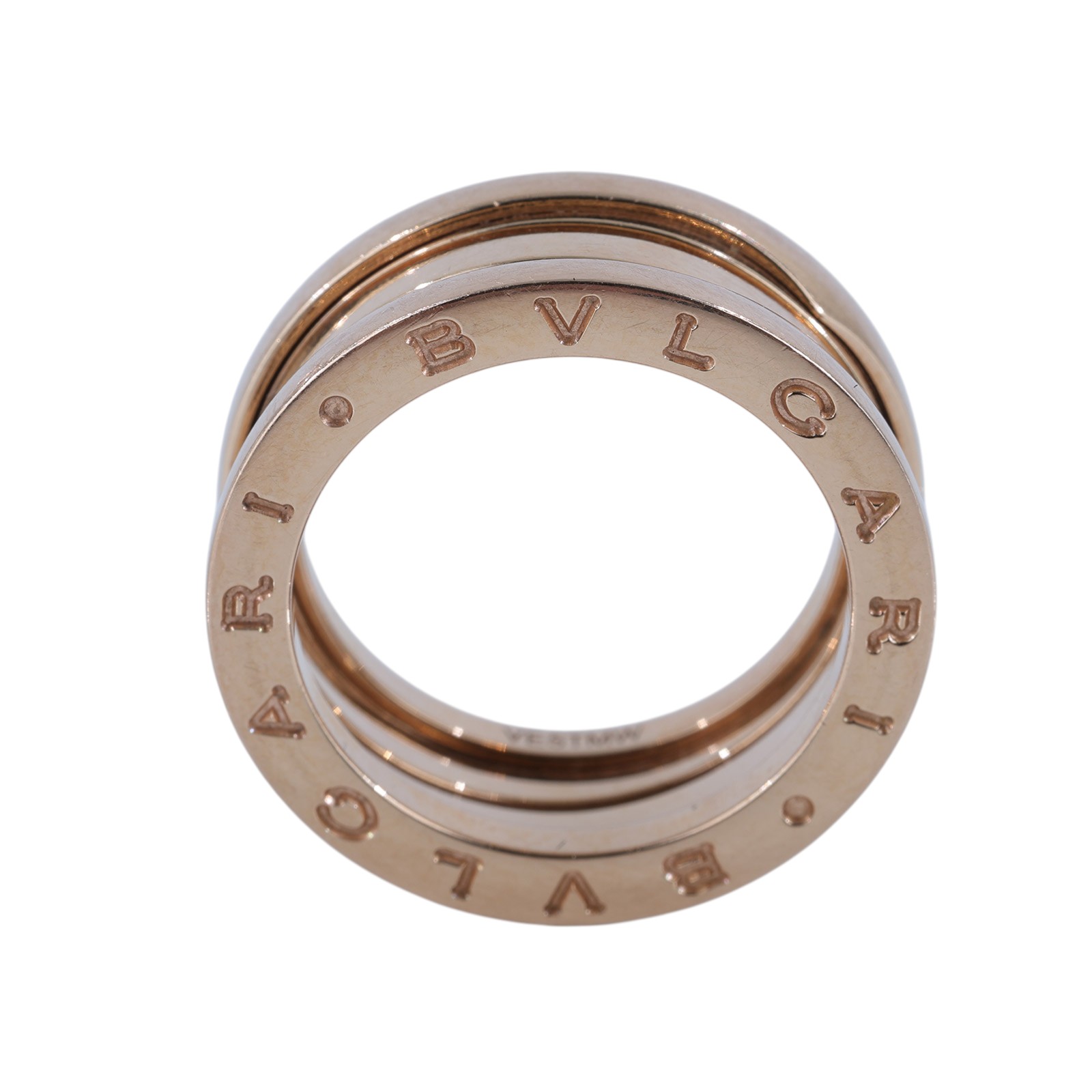 寶格麗 BVLGARI B.zero1 Ring 戒指 玫瑰金 335936 RG B.ZERO1三環戒指#55 原廠盒子2/購買證明