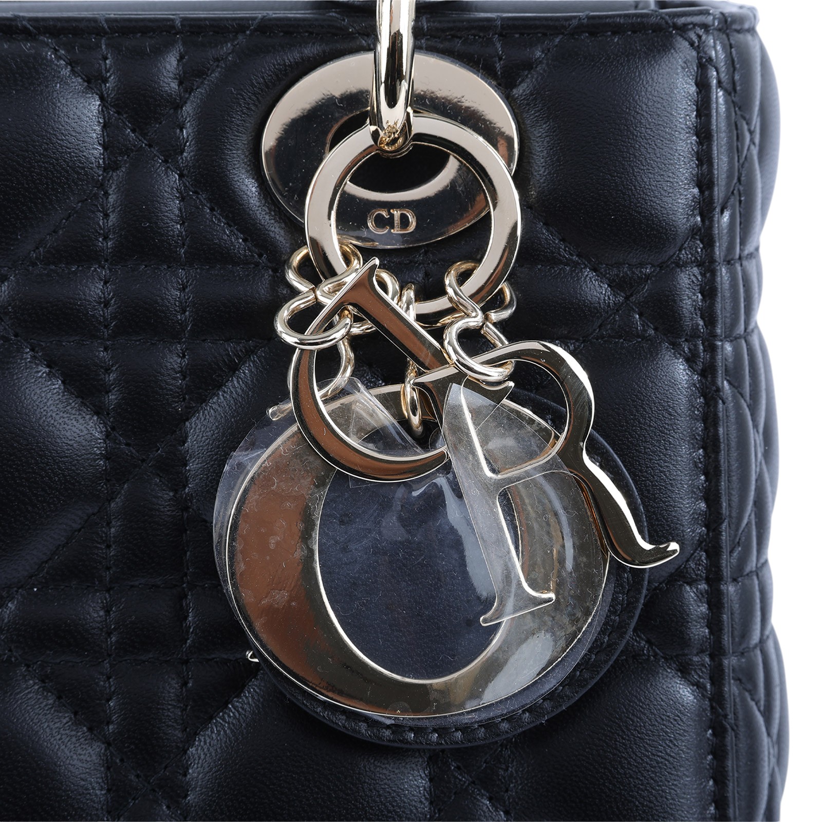 迪奧 CHRISTIAN DIOR Lady Dior My ABCDior 小型 肩背 手提包 羊皮 M0538ONGE  原廠盒子/防塵袋/背帶/購買證明
