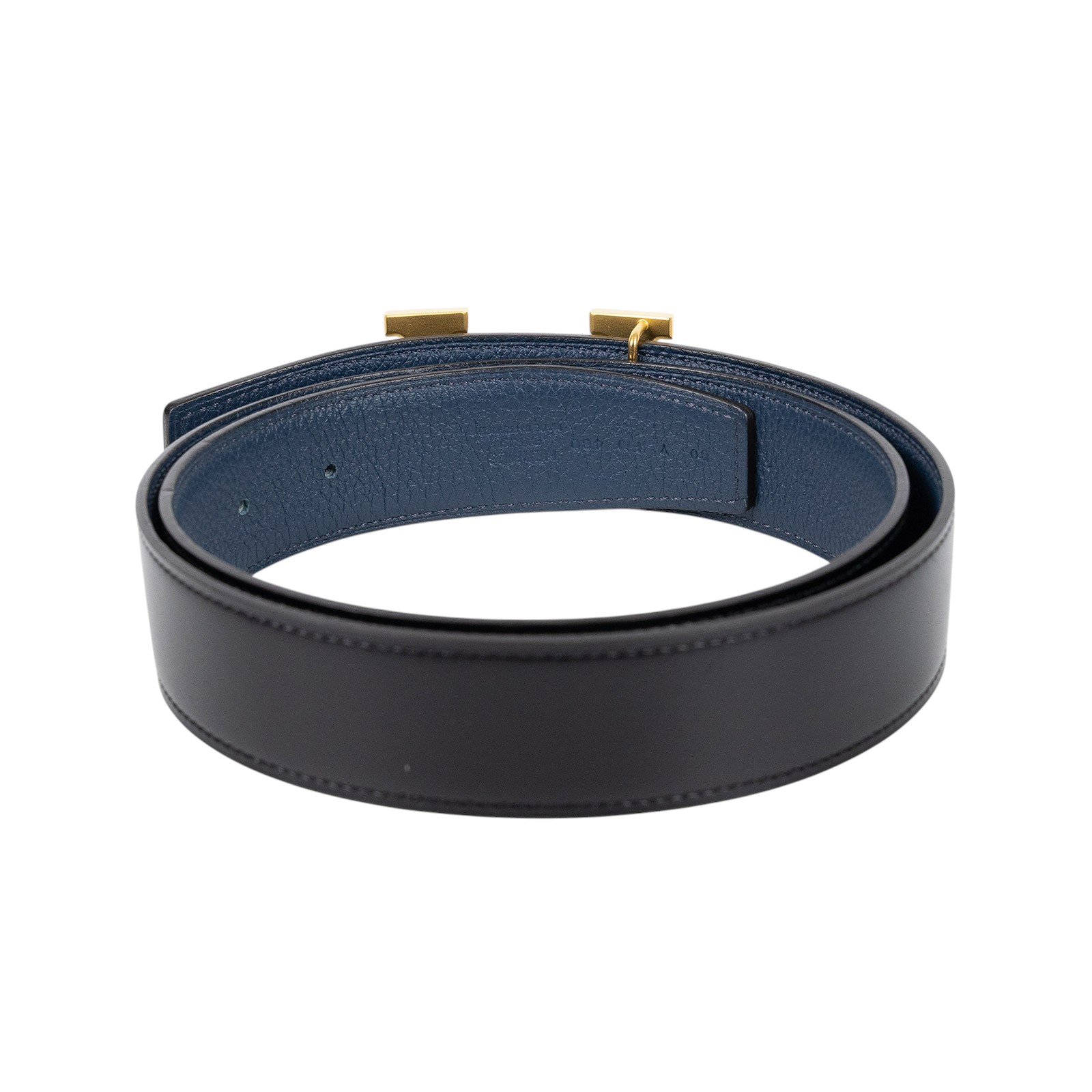 愛馬仕 Hermes Constance 皮帶扣 雙面皮腰帶 H074562CUZ3 H075387CAAF080 Y刻 黑藍雙面皮帶#80 防塵袋