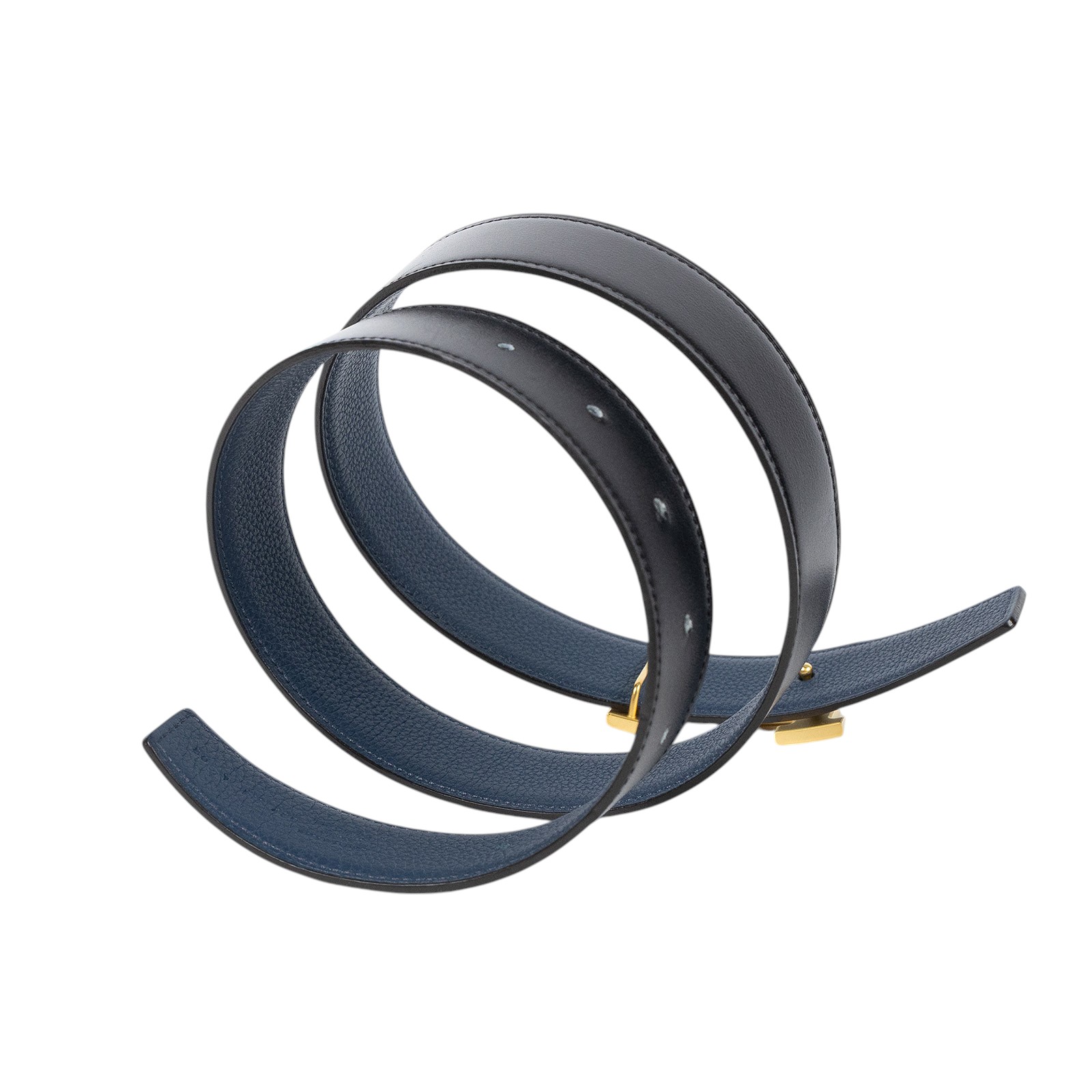 愛馬仕 Hermes Constance 皮帶扣 雙面皮腰帶 H074562CUZ3 H075387CAAF080 Y刻 黑藍雙面皮帶#80 防塵袋