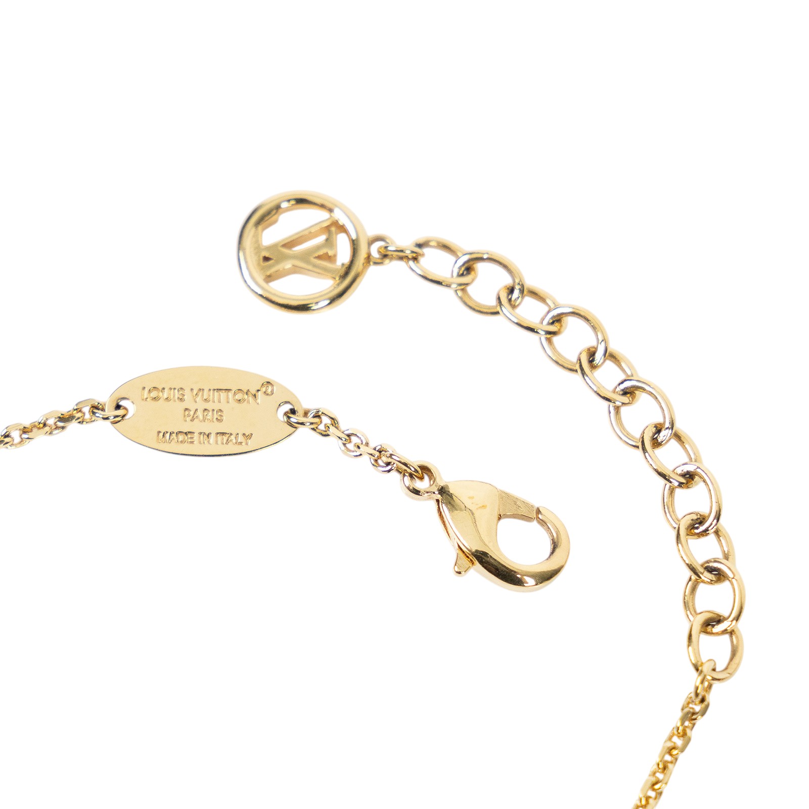 路易威登 LOUIS VUITTON Baby Louise Bracelet S00 手鍊 M1525A 金LOGO手鍊 原廠盒子/防塵袋