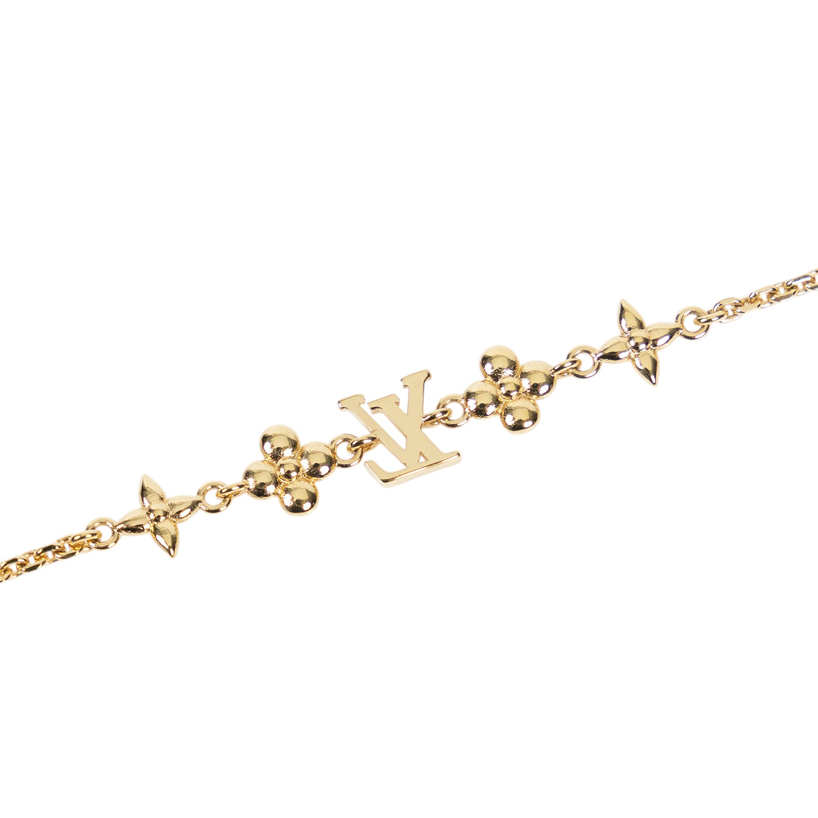 路易威登 LOUIS VUITTON Baby Louise Bracelet S00 手鍊 M1525A 金LOGO手鍊 原廠盒子/防塵袋