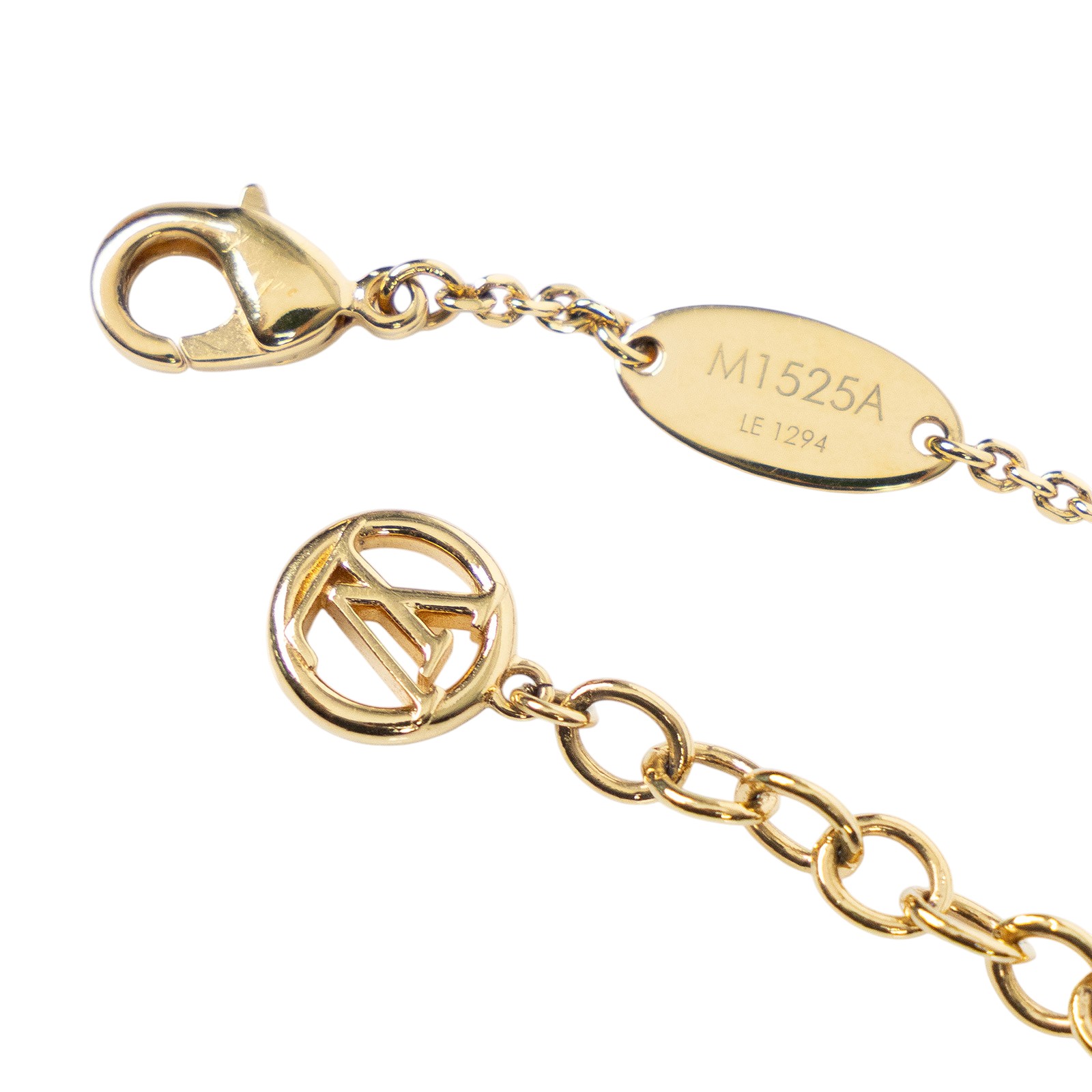 路易威登 LOUIS VUITTON Baby Louise Bracelet S00 手鍊 M1525A 金LOGO手鍊 原廠盒子/防塵袋