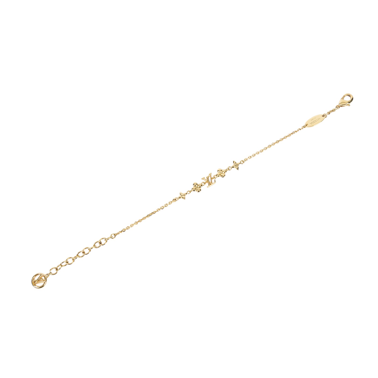 路易威登 LOUIS VUITTON Baby Louise Bracelet S00 手鍊 M1525A 金LOGO手鍊 原廠盒子/防塵袋