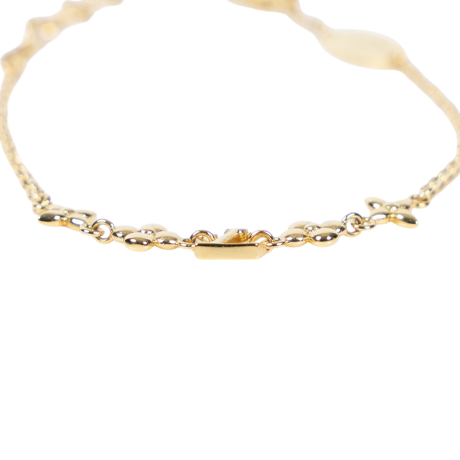 路易威登 LOUIS VUITTON Baby Louise Bracelet S00 手鍊 M1525A 金LOGO手鍊 原廠盒子/防塵袋