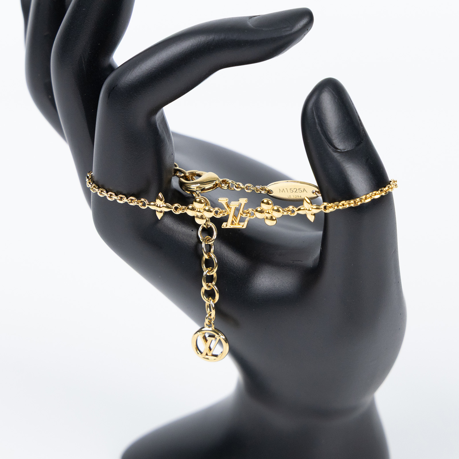 路易威登 LOUIS VUITTON Baby Louise Bracelet S00 手鍊 M1525A 金LOGO手鍊 原廠盒子/防塵袋