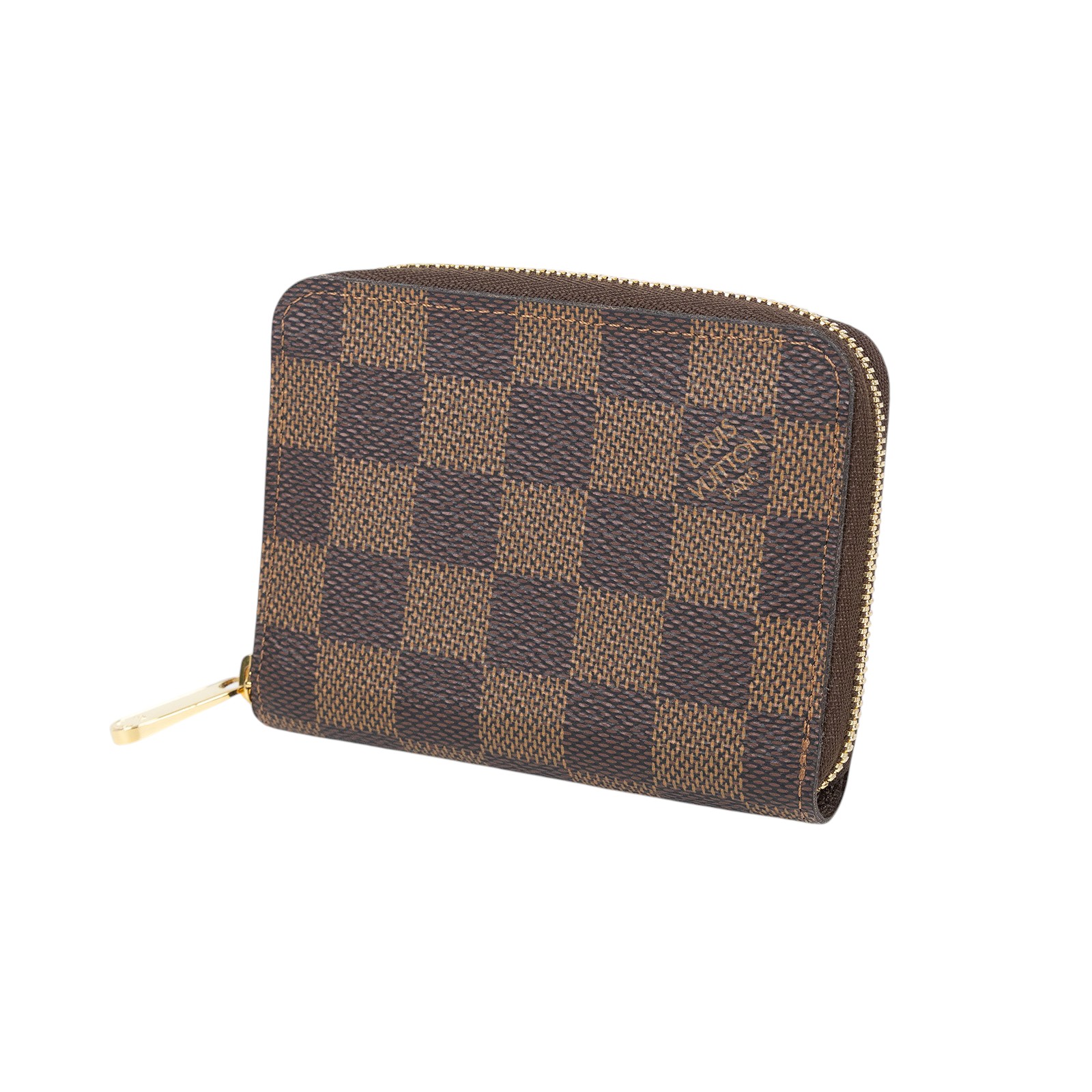 路易威登 LOUIS VUITTON 拉鏈零錢包 棋盤格 N63070 晶片款 棋盤格拉鍊短夾 原廠盒子/防塵袋/購買證明
