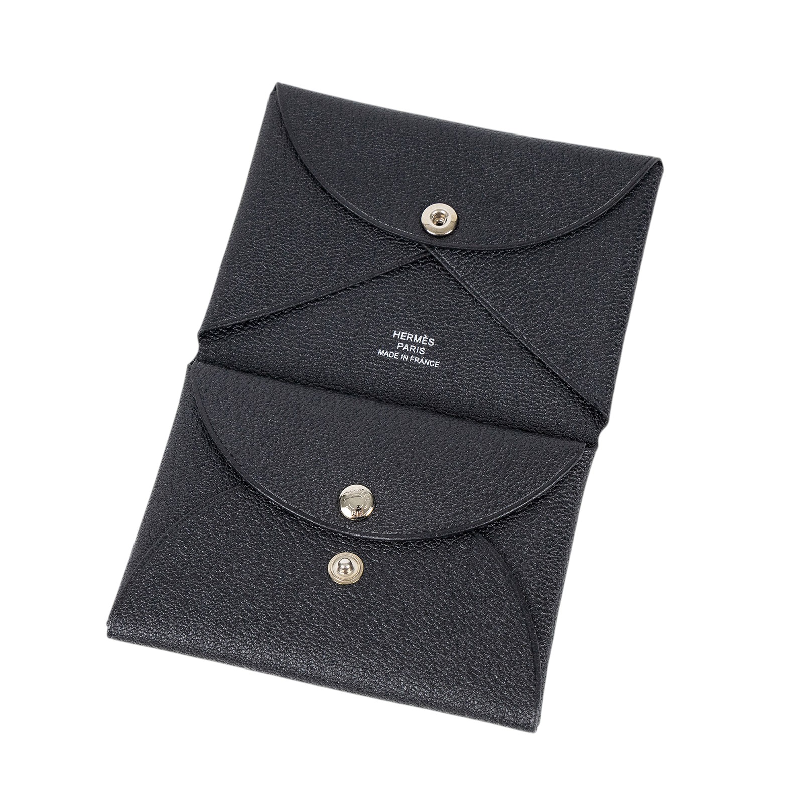 愛馬仕 Hermès Calvi Duo 卡包 石墨灰 銀色五金 H083035CK88 H083035CK88/B UY 001 TM  原廠盒子/購買證明影本(實際顏色偏黑)