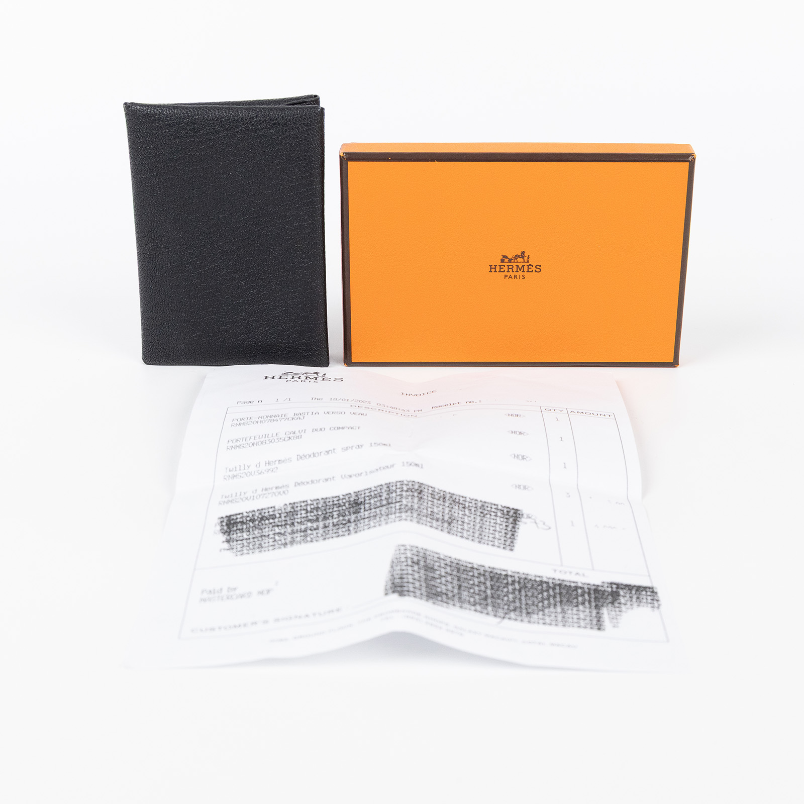 愛馬仕 Hermès Calvi Duo 卡包 石墨灰 銀色五金 H083035CK88 H083035CK88/B UY 001 TM  原廠盒子/購買證明影本(實際顏色偏黑)