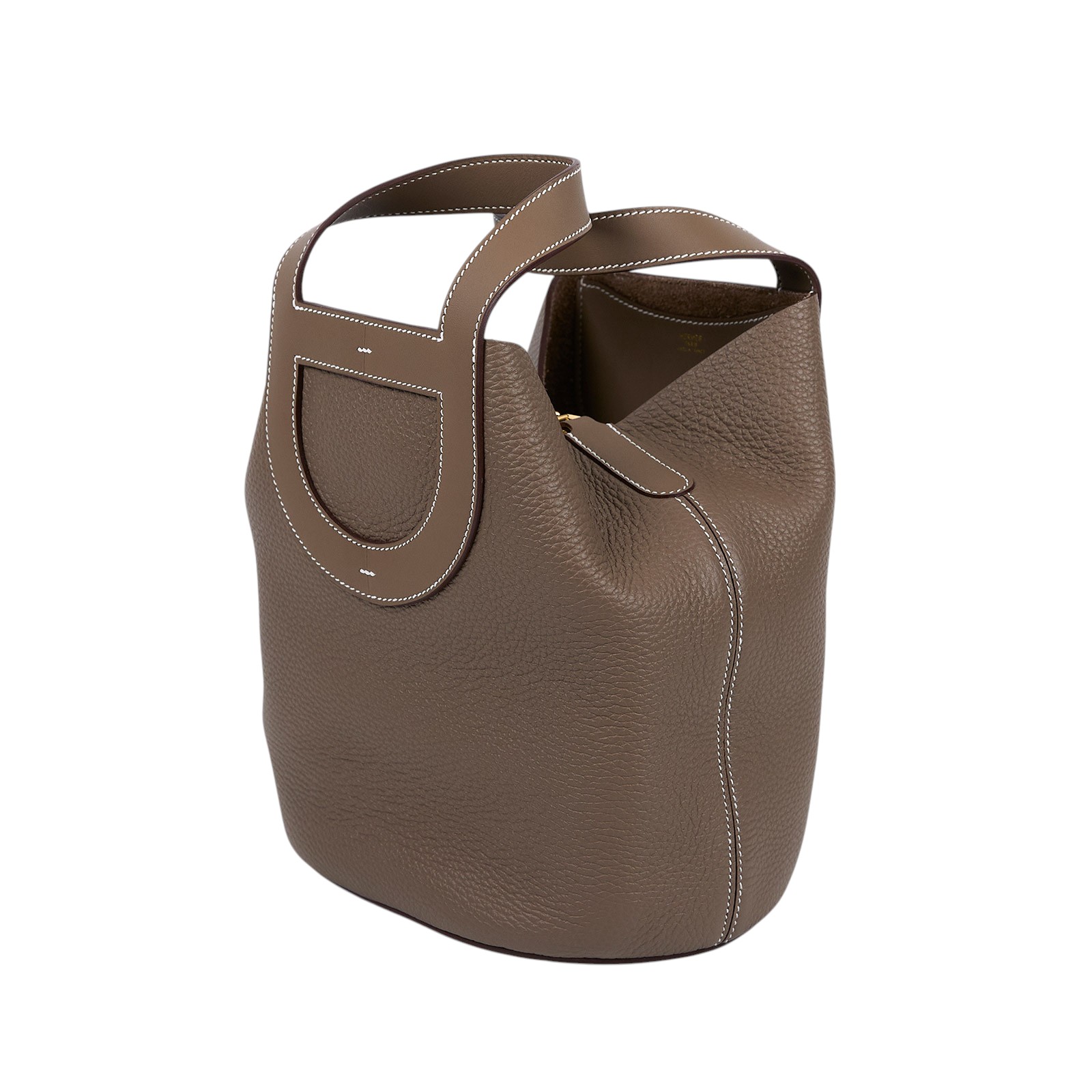 愛馬仕 Hermès In The Loop 23  豬鼻 菜籃子包 金色五金 étoupe étoupe H084116CCAA H084116/W MN 001 KD  原廠盒子/防塵袋/購買證明