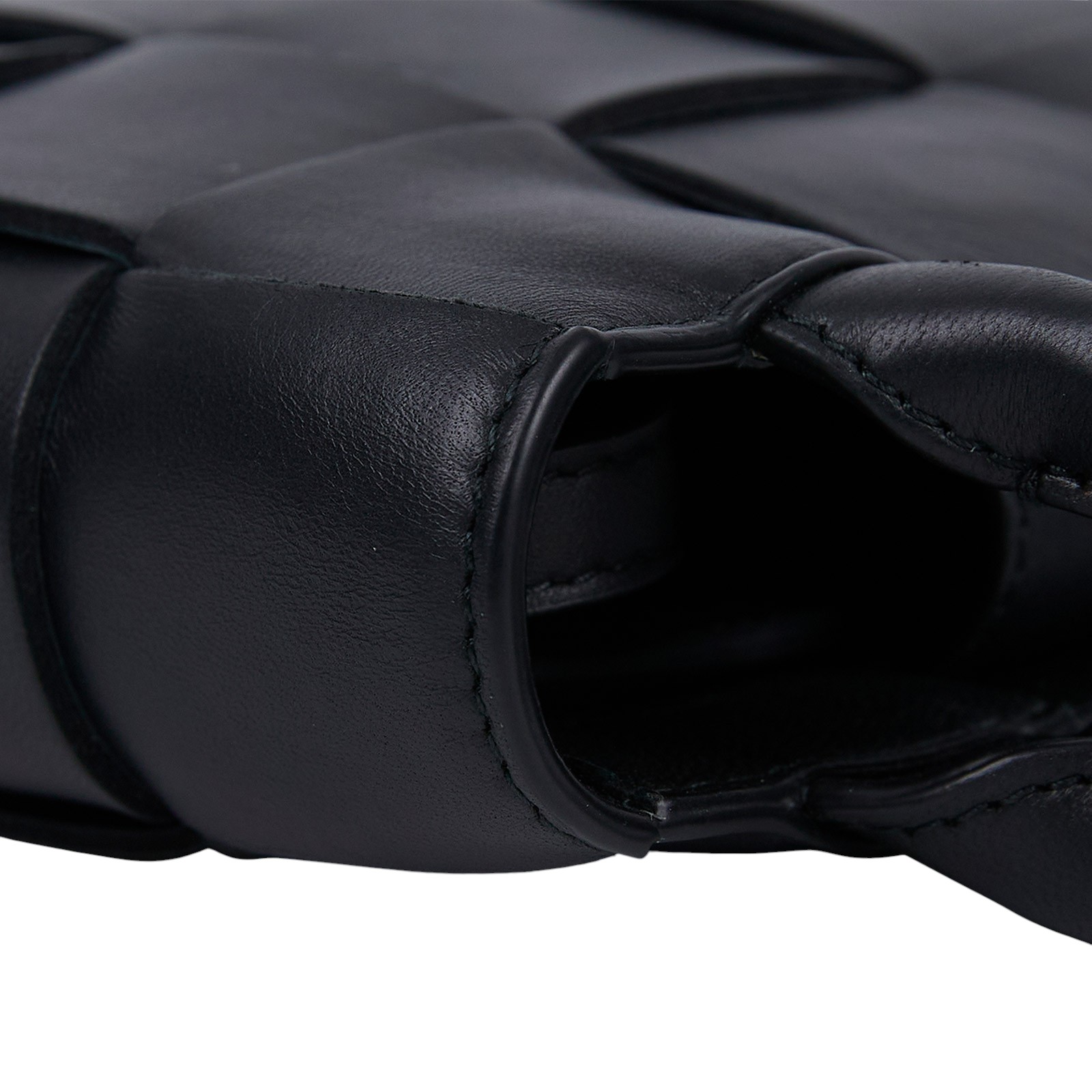 寶緹嘉 BOTTEGA VENETA Cassette 迷你 托特包 709341VMAY1 晶片款 黑寬編織INTRECCIO MINI TOTE 防塵袋