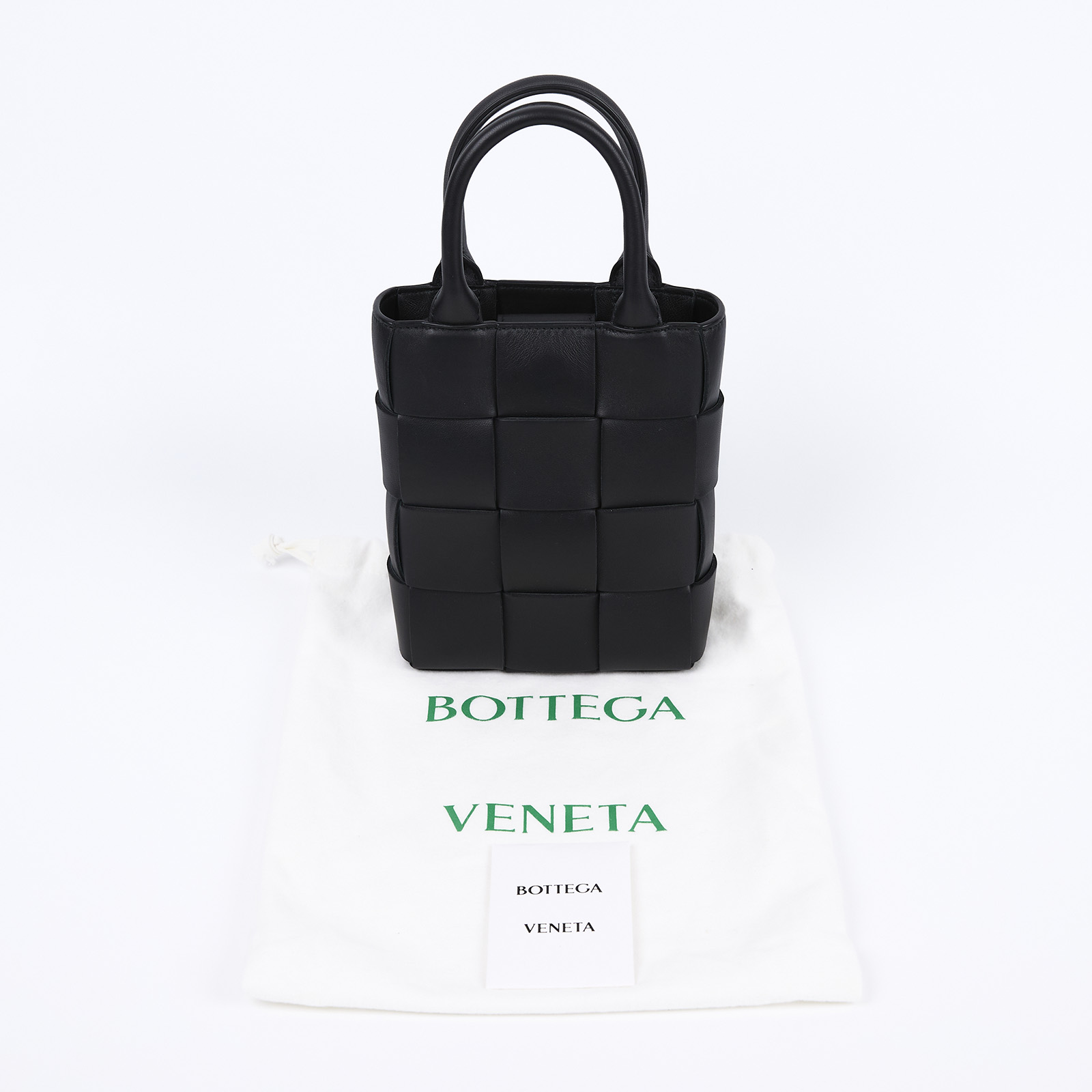 寶緹嘉 BOTTEGA VENETA Cassette 迷你 托特包 709341VMAY1 晶片款 黑寬編織INTRECCIO MINI TOTE 防塵袋