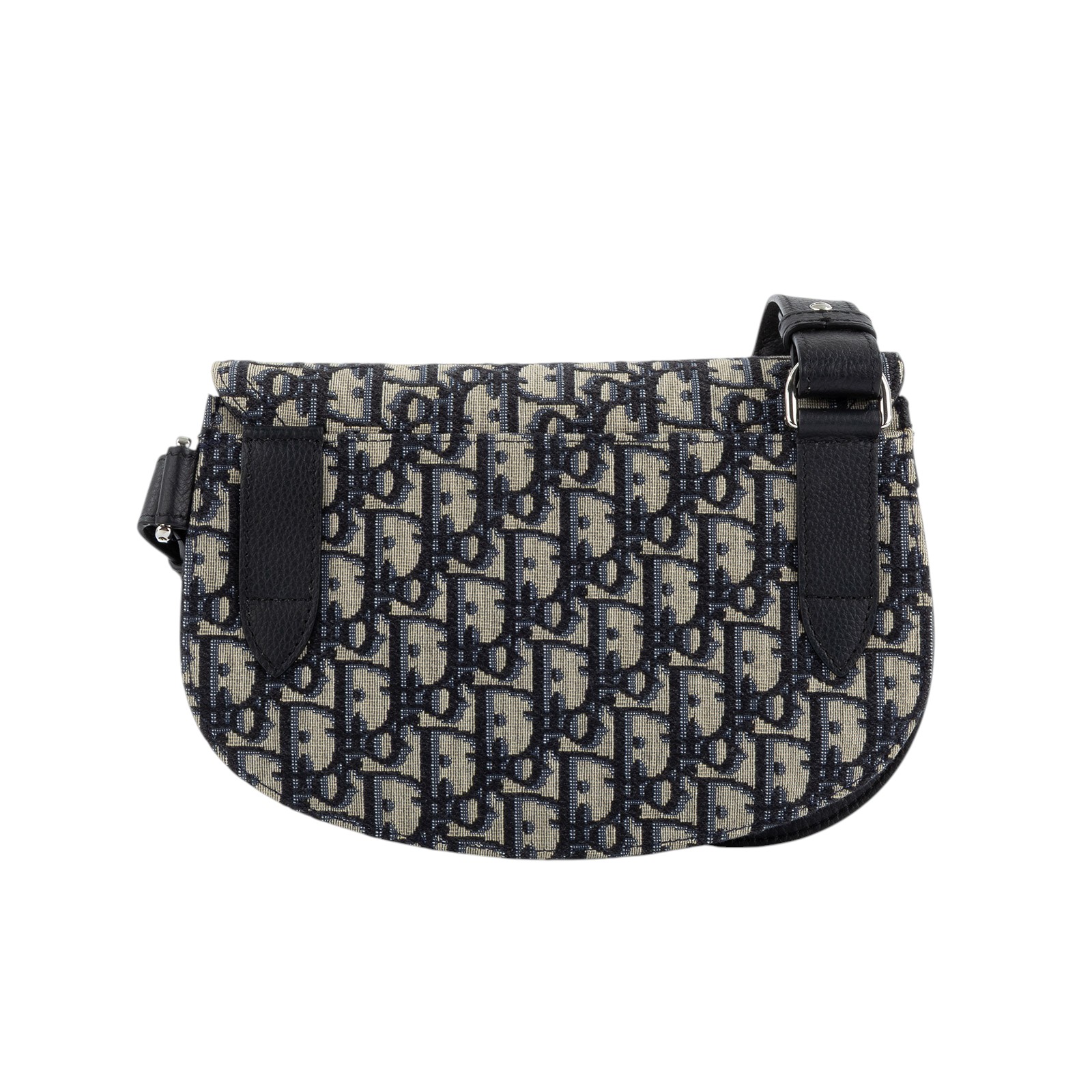 迪奧 CHRISTIAN DIOR Saddle Oblique 馬鞍包 1ADPO095YKY 藍堤花SADDLE肩背包 原廠盒子/防塵袋/保證卡/購買證明