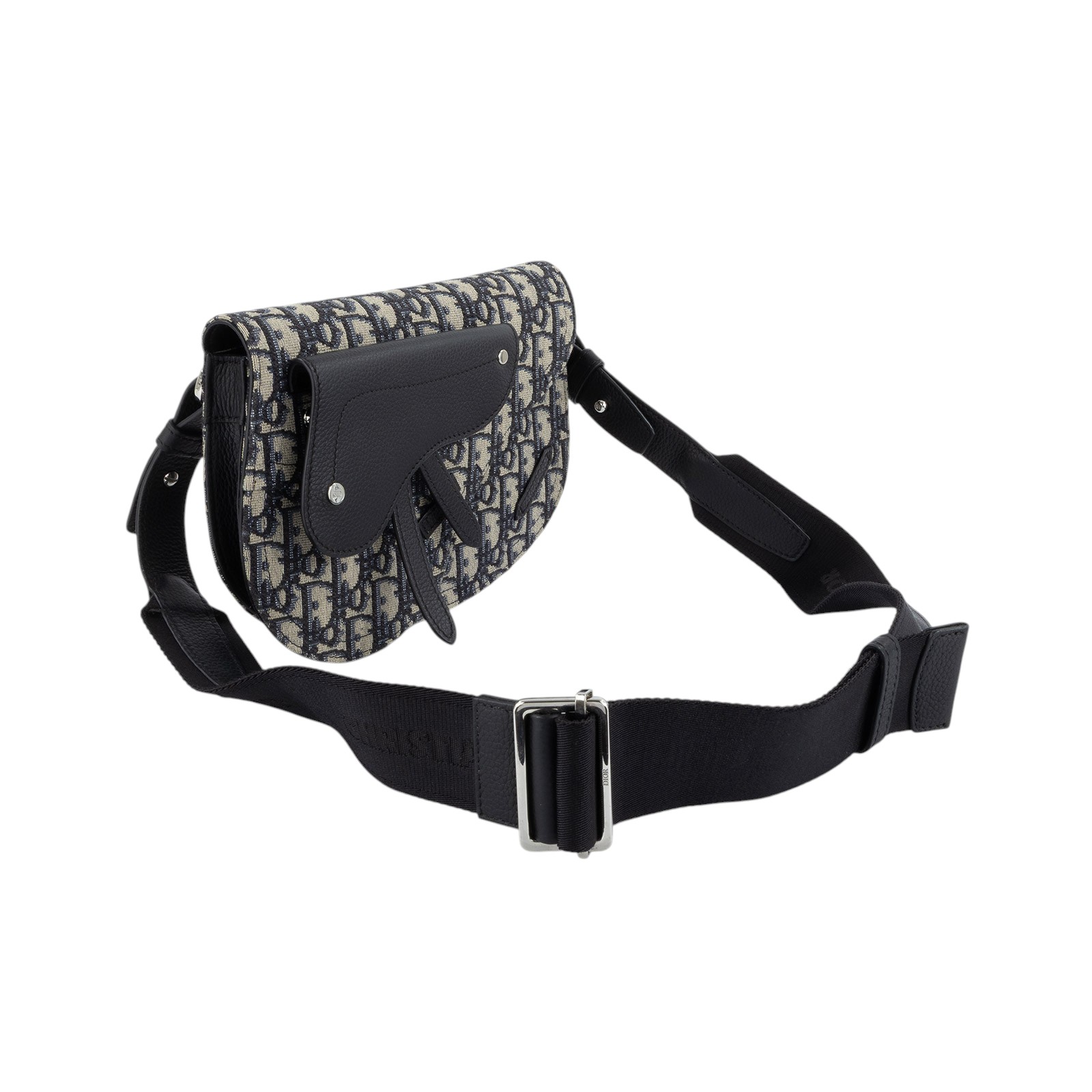 迪奧 CHRISTIAN DIOR Saddle Oblique 馬鞍包 1ADPO095YKY 藍堤花SADDLE肩背包 原廠盒子/防塵袋/保證卡/購買證明