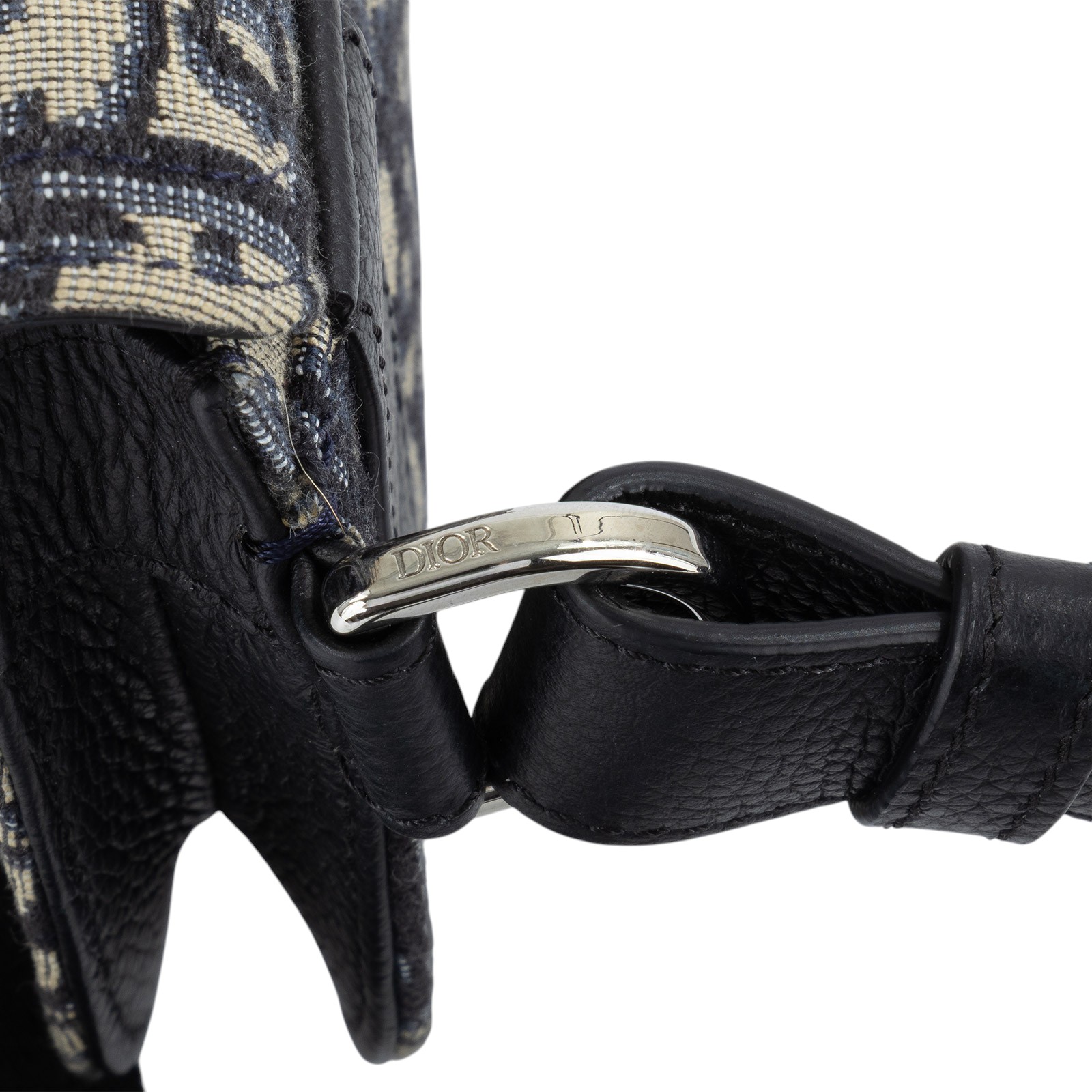 迪奧 CHRISTIAN DIOR Saddle Oblique 馬鞍包 1ADPO095YKY 藍堤花SADDLE肩背包 原廠盒子/防塵袋/保證卡/購買證明