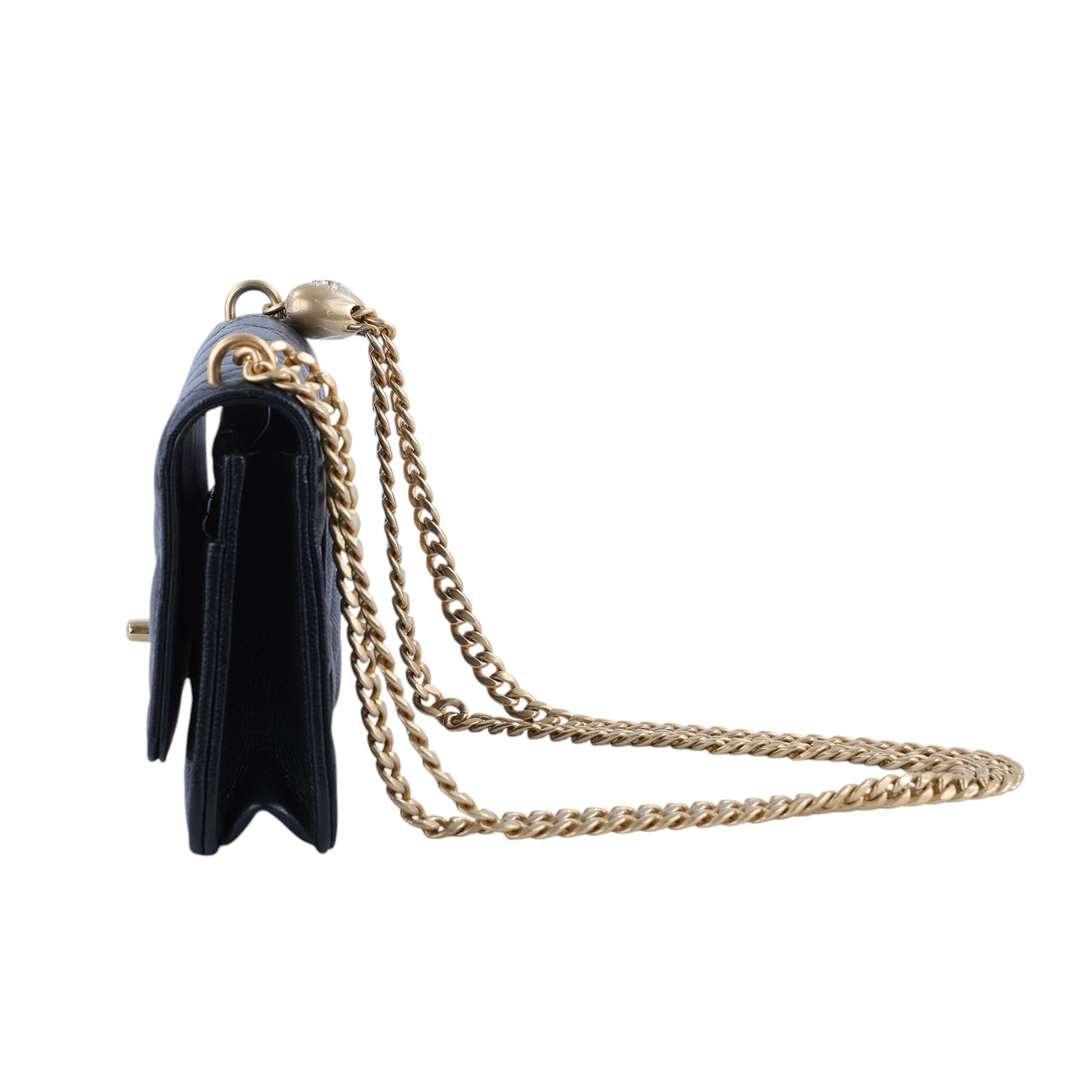 香奈兒 CHANEL CC logo 菱格紋 WOC 肩背 斜背 經典口蓋包 AP3201 晶片款 黑荔枝愛心調節WOC 無附屬品