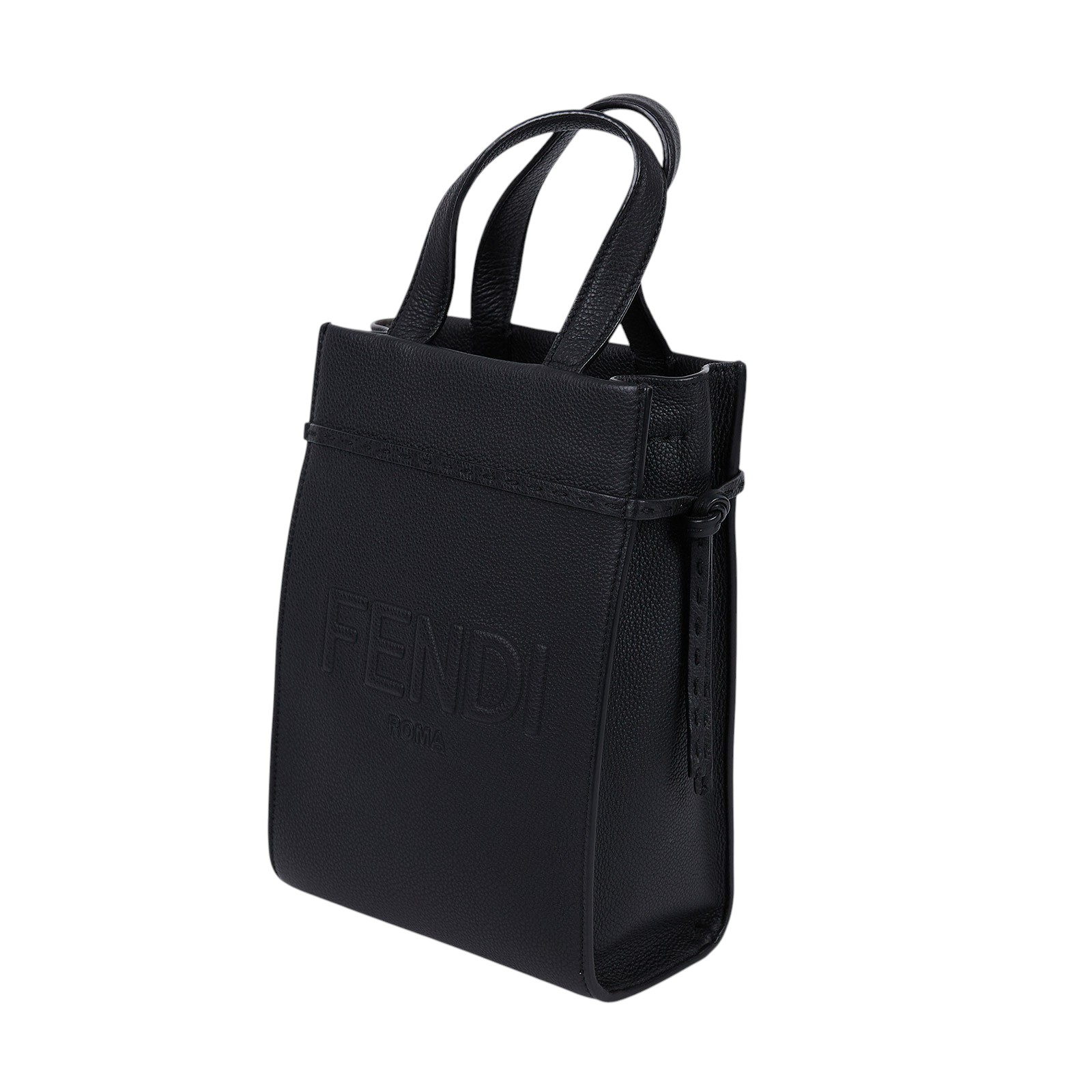 芬迪 FENDI Go To 迷你手提包 7VA584AMAC 黑琴譜包 原廠盒子/防塵袋/背帶/購買證明