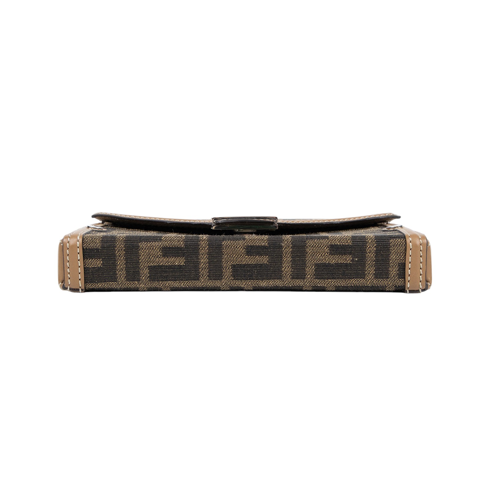 芬迪 FENDI Mini Soft Trunk Baguette 帆布 斜背手機包 7AS139AFBV  原廠盒子/防塵袋/背帶/保證卡/購買證明影本