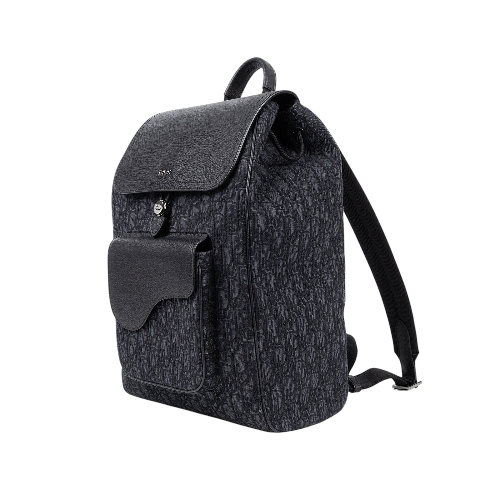 迪奧 CHRISTIAN DIOR Backpack 後背包 1ADBA041YKS 黑原花後背包 原廠盒子/防塵袋/購買證明/保證卡