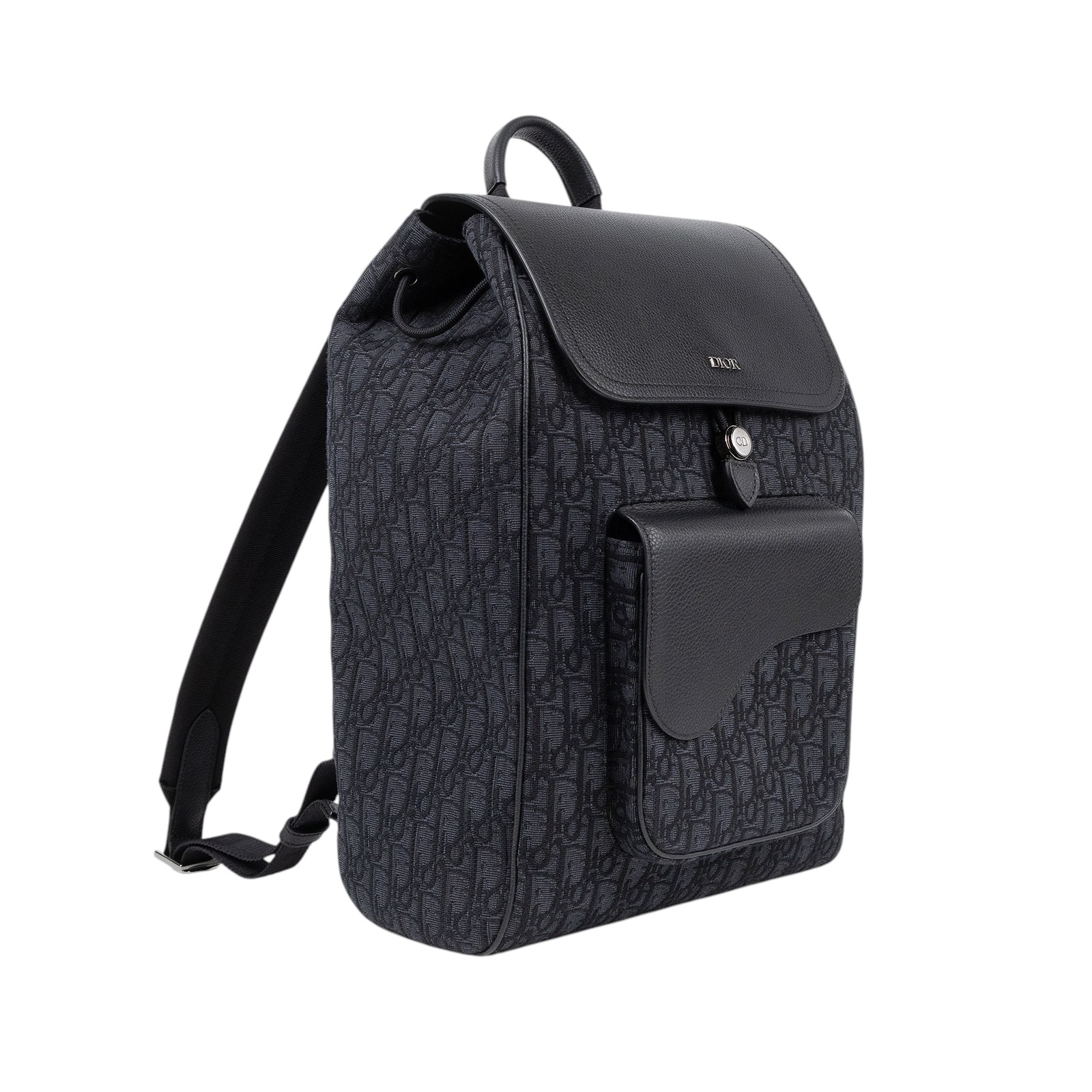 迪奧 CHRISTIAN DIOR Backpack 後背包 1ADBA041YKS 黑原花後背包 原廠盒子/防塵袋/購買證明/保證卡