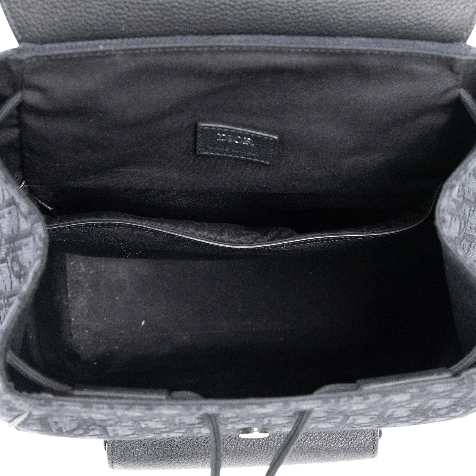 迪奧 CHRISTIAN DIOR Backpack 後背包 1ADBA041YKS 黑原花後背包 原廠盒子/防塵袋/購買證明/保證卡