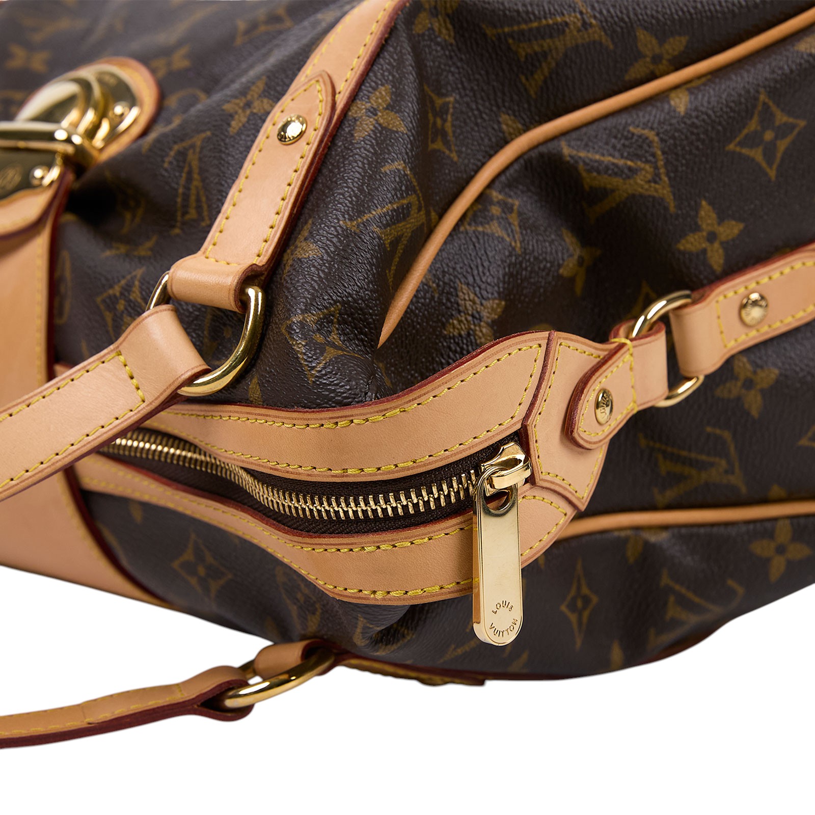 路易威登 LOUIS VUITTON Stresa PM 經典帆布手提 單肩包 行李袋 M51186 原花STRESA手提肩背包PM 防塵袋