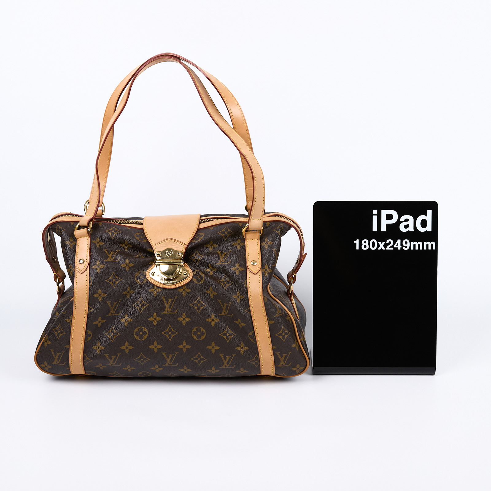 路易威登 LOUIS VUITTON Stresa PM 經典帆布手提 單肩包 行李袋 M51186 原花STRESA手提肩背包PM 防塵袋