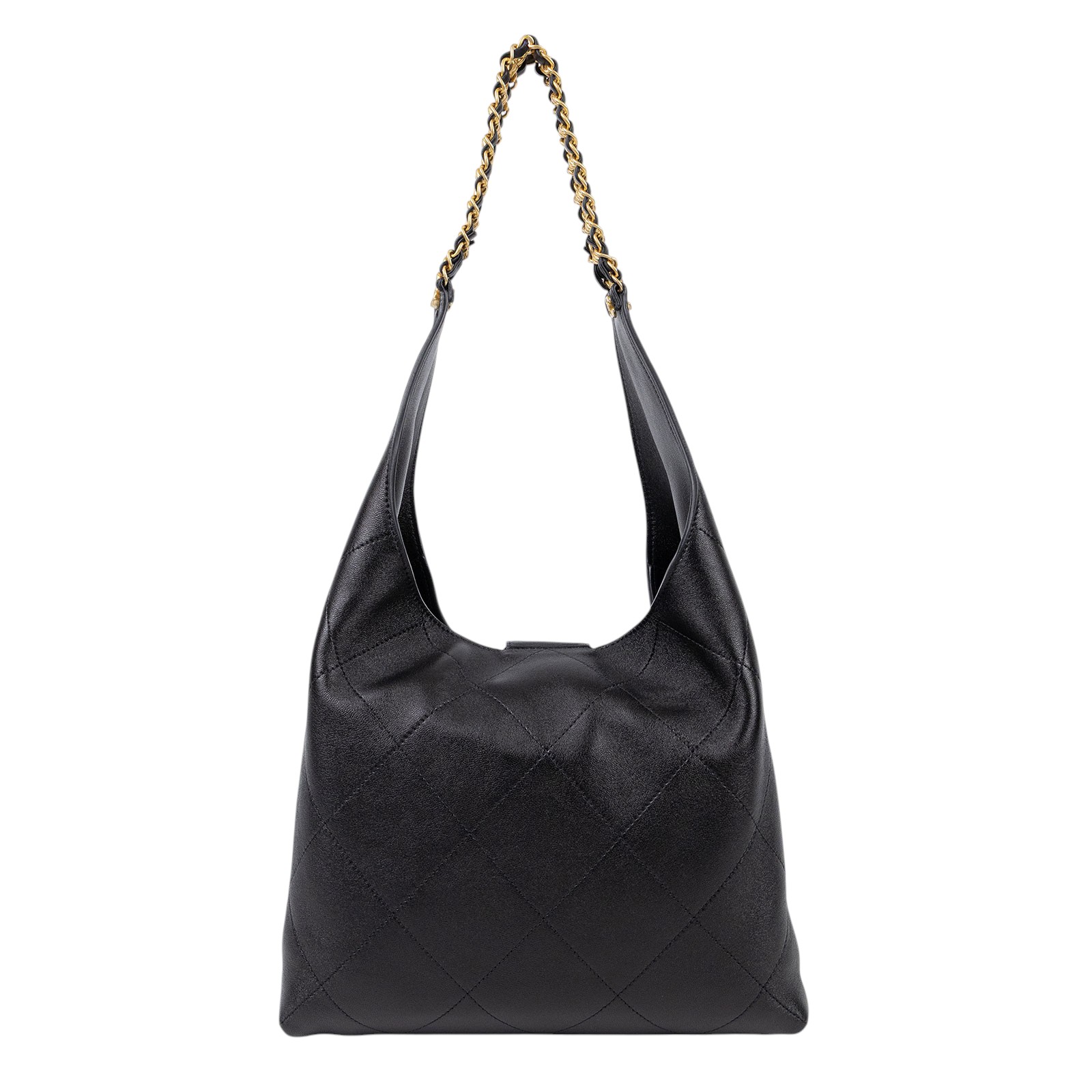 香奈兒 CHANEL Hobo 半月包 AS5425 B19776 黑金HOBO包 原廠盒子/防塵袋/內袋/購買證明影本