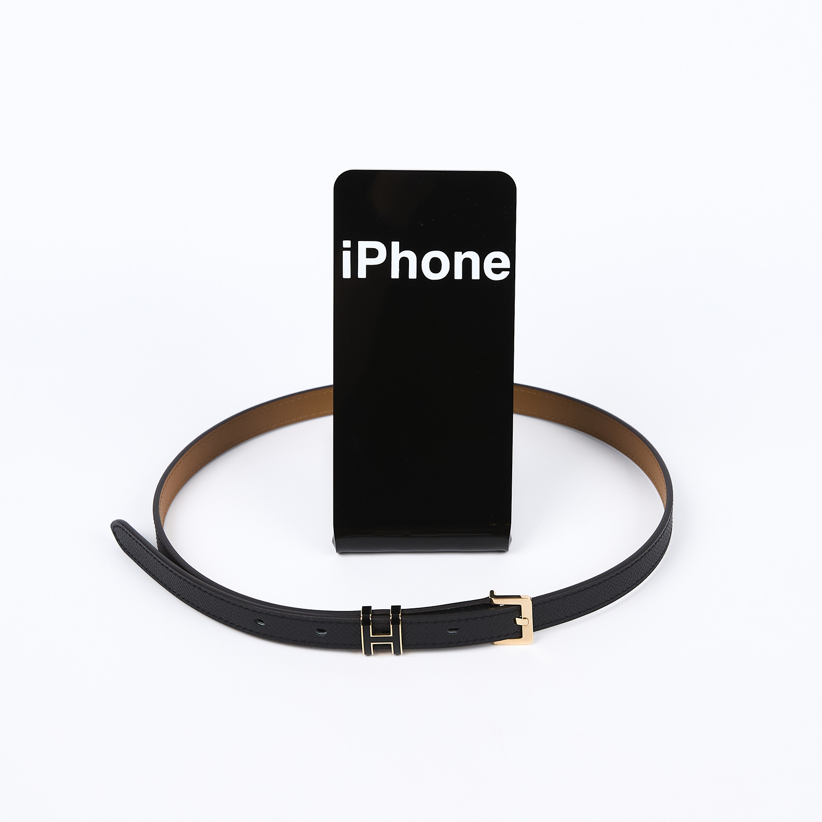 愛馬仕 Hermes Pop H 15 腰帶 黑色 金色扣 H081087CD89070 B刻 黑POPH 15 皮帶#70 原廠盒子