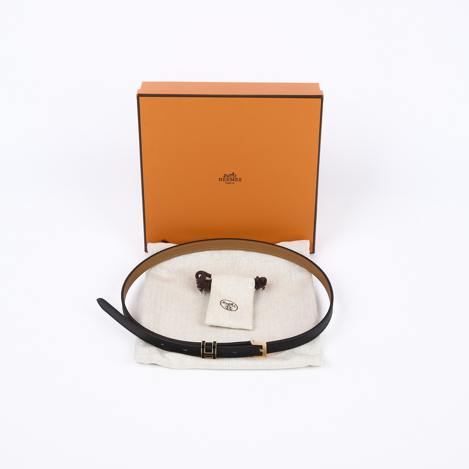 愛馬仕 Hermes Pop H 15 腰帶 黑色 金色扣 H081087CD89070 B刻 黑POPH 15 皮帶#70 原廠盒子