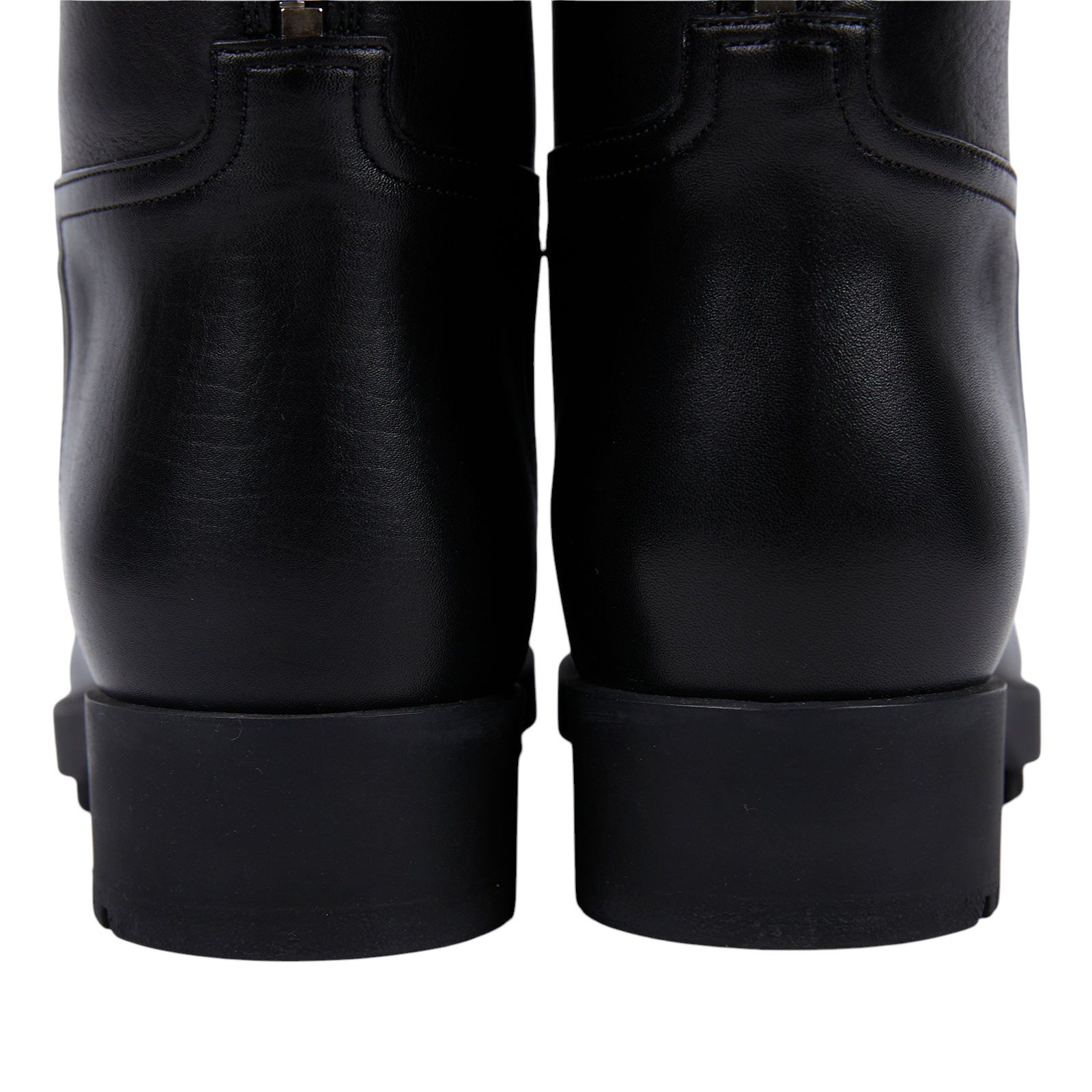 愛馬仕 Hermes 工程師靴 女鞋  黑素面中筒靴#37 原廠盒子/防塵袋2