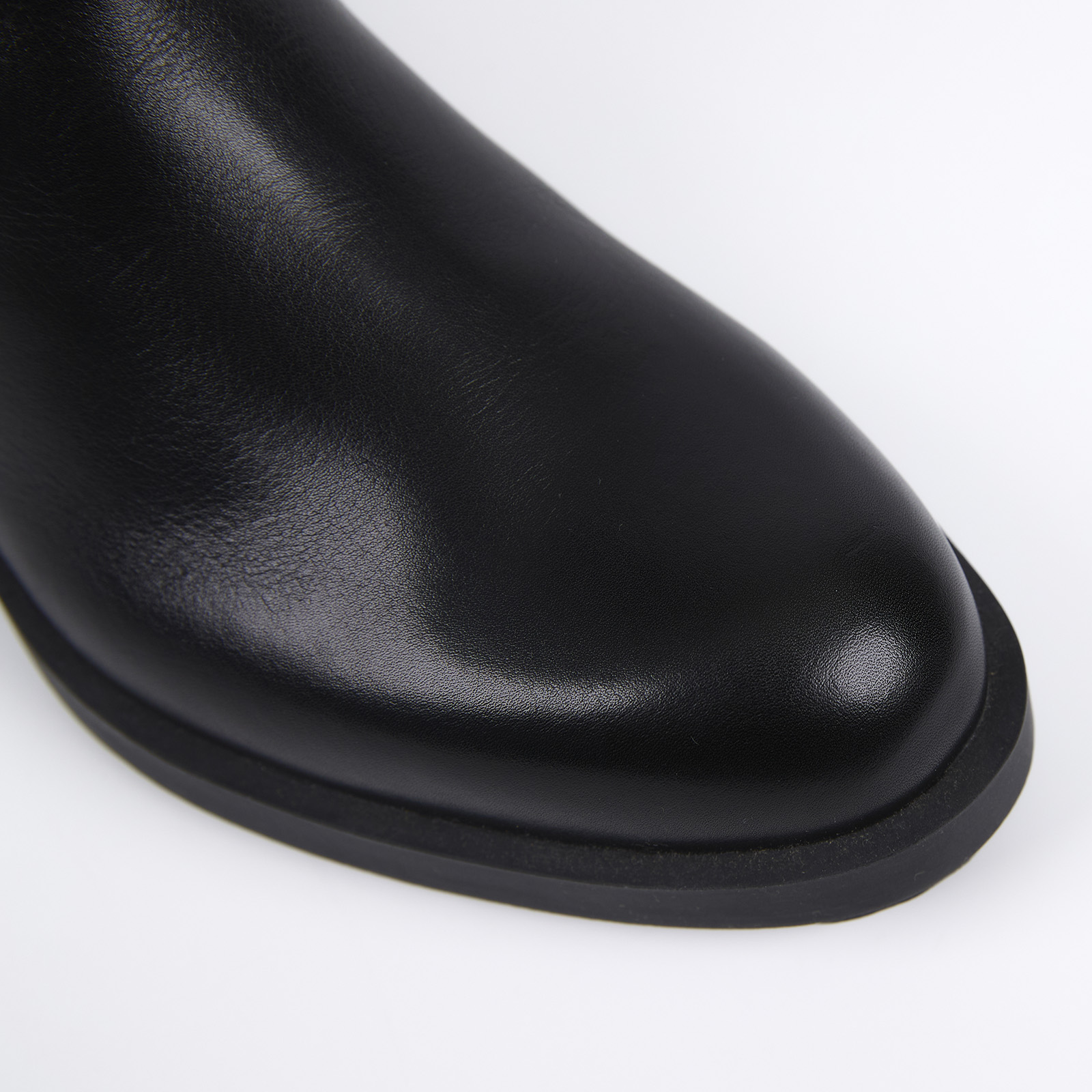 愛馬仕 Hermes 工程師靴 女鞋  黑素面中筒靴#37 原廠盒子/防塵袋2