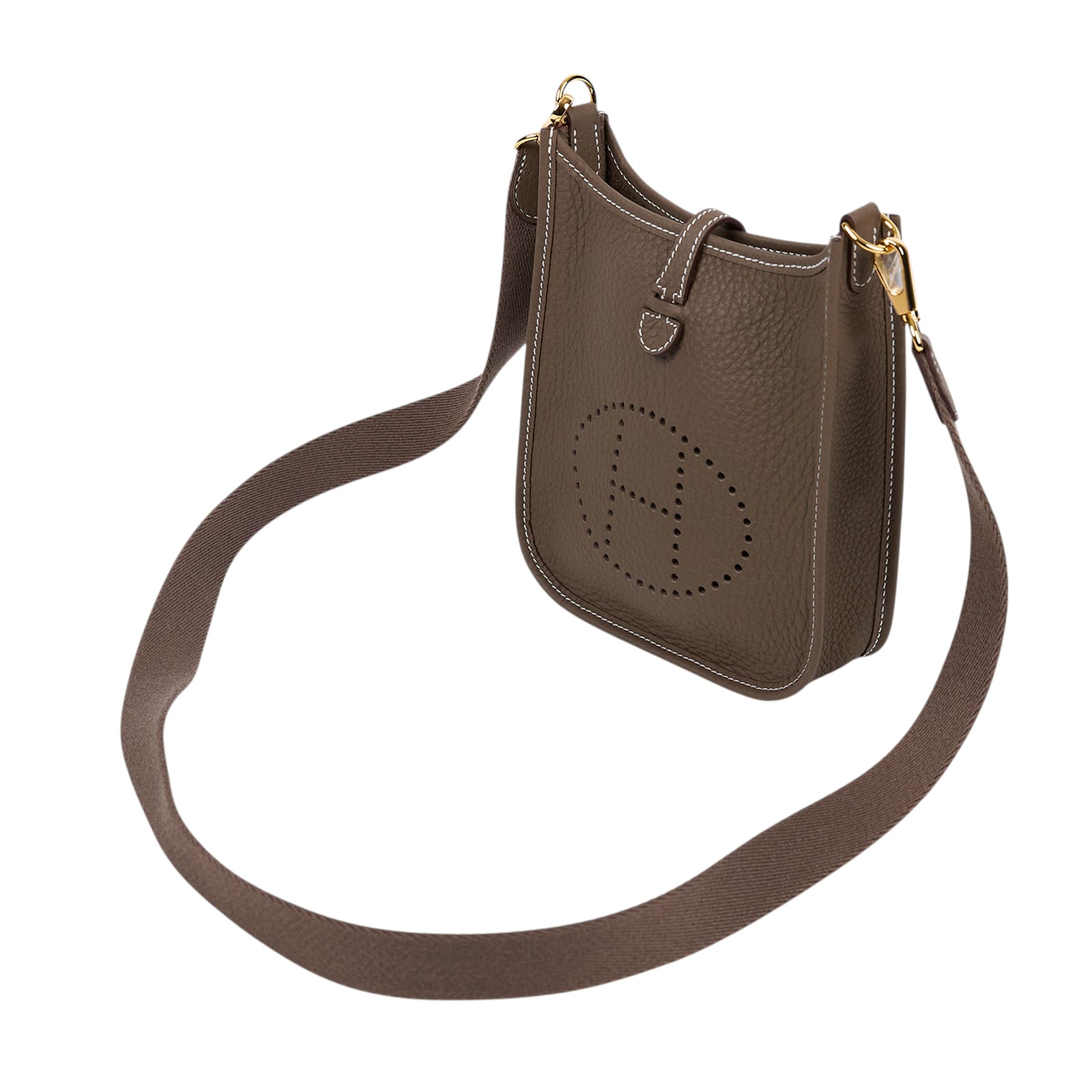 愛馬仕 Hermès Evelyne Bag Mini 伊芙琳包 Evelyne 16 EV16 K CH 007 BP  原廠盒子/防塵袋2/背帶