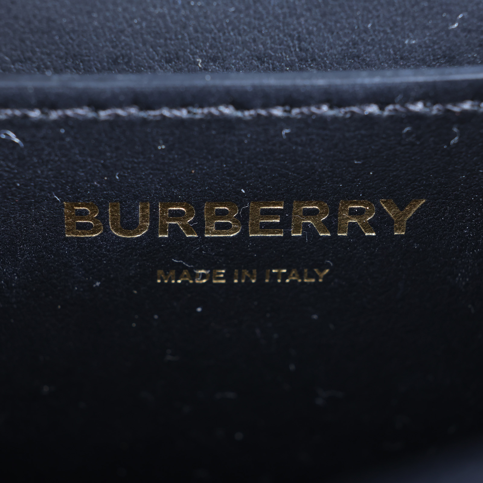 博柏利 BURBERRY LL SM TB Bag 斜背包 80206081 黑金TB荔枝肩背包 原廠盒子/防塵袋/背帶/購買證明