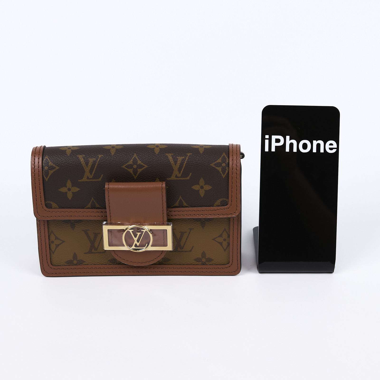 路易威登 LOUIS VUITTON Dauphine 鏈帶錢包 M68746 晶片款 原花Dauphine WOC 原廠盒子/防塵袋/背帶