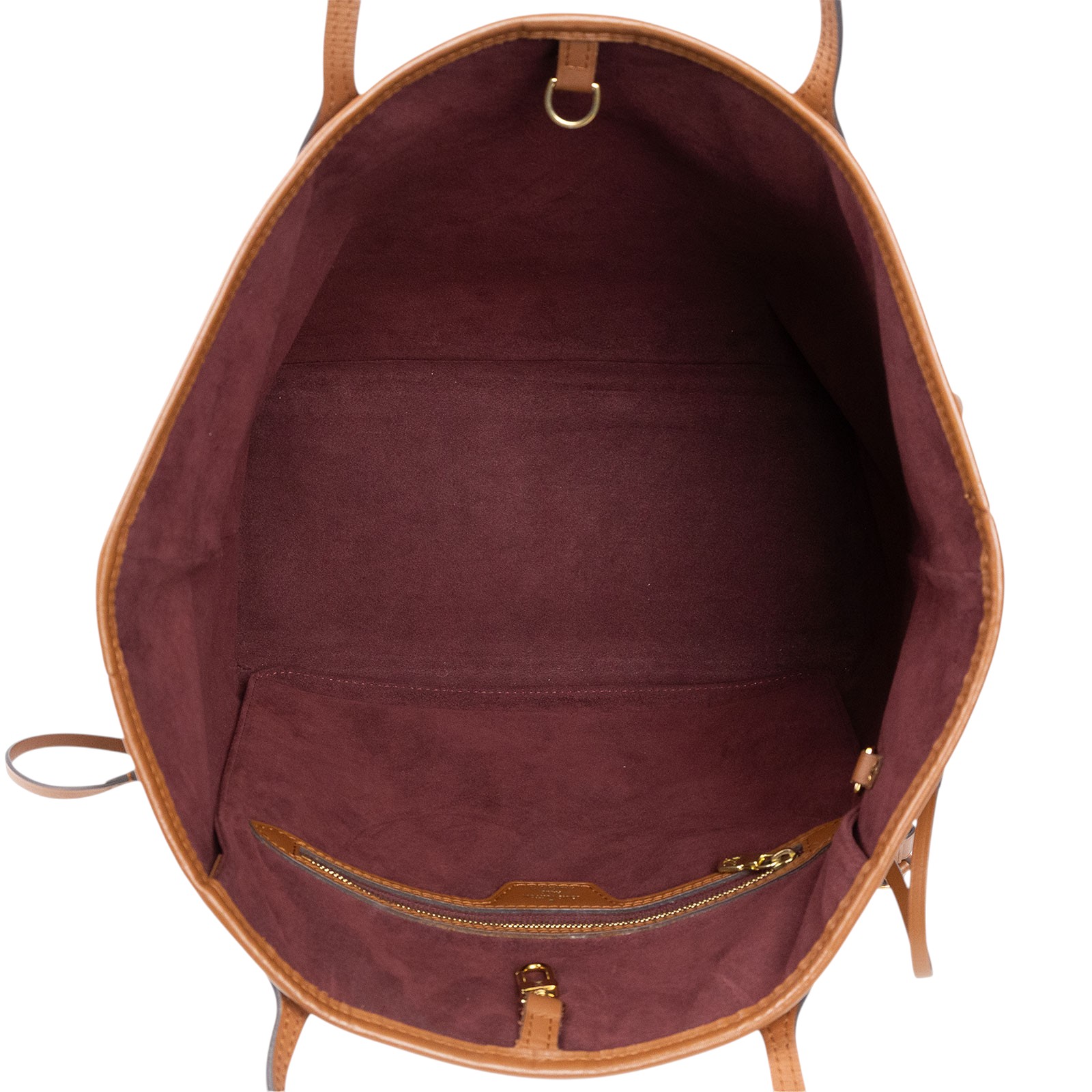 路易威登 LOUIS VUITTON Neverfull MM 肩背購物包 M57273 紅帆布1854 NEVERFULL MM 防塵袋/內袋