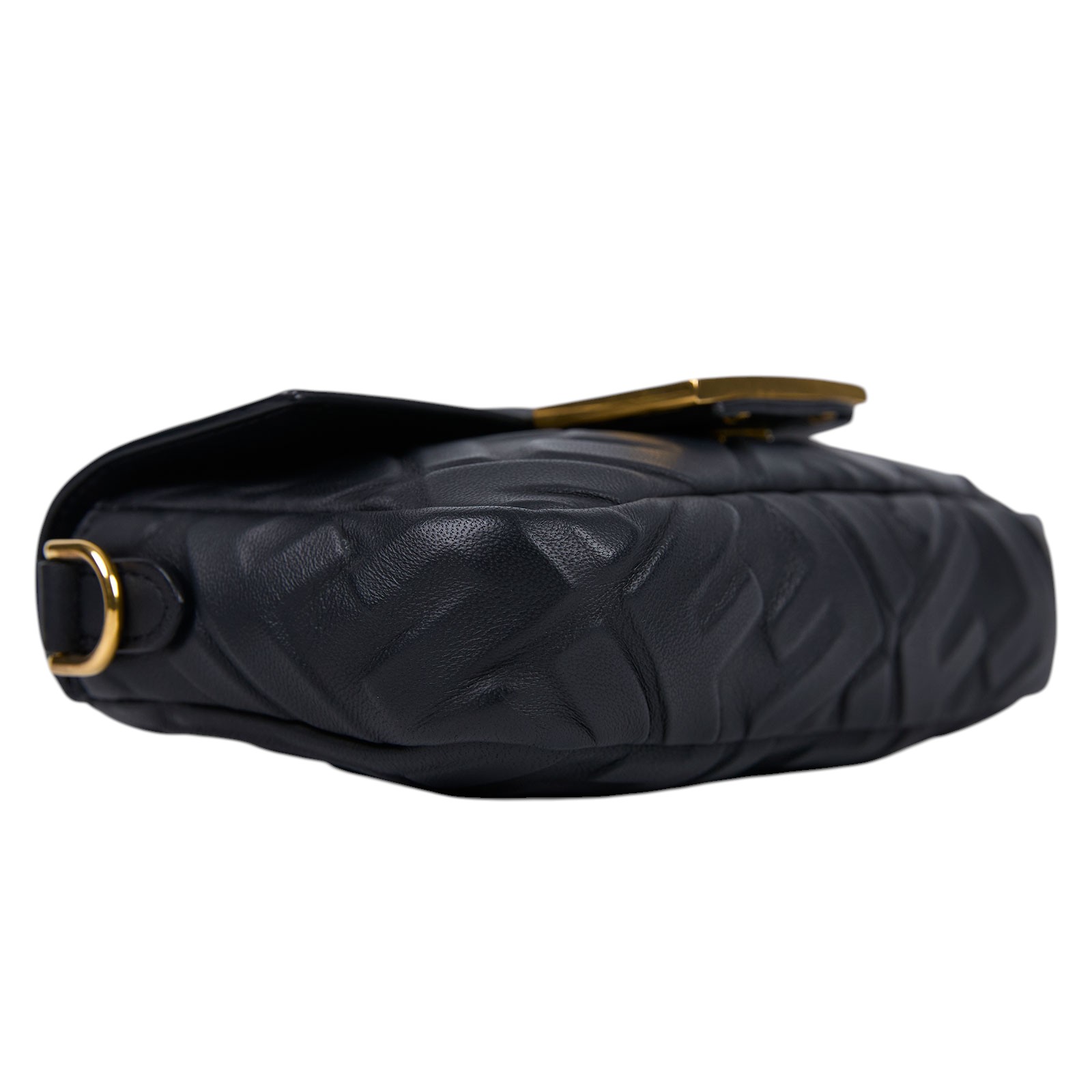 芬迪 FENDI 迷你 Baguette 納帕軟皮 8BS017A72V 黑FF皮革法棍包 2WAY 防塵袋/背帶2