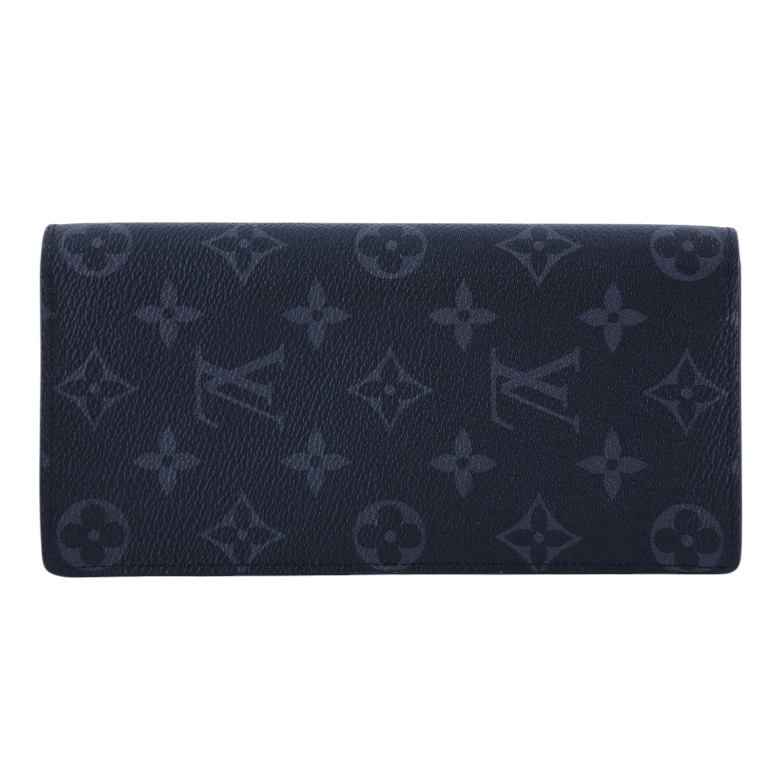 路易威登 LOUIS VUITTON Brazza 錢包 Monogram Eclipse 帆布 長夾 M61697 晶片款  原廠盒子/防塵袋