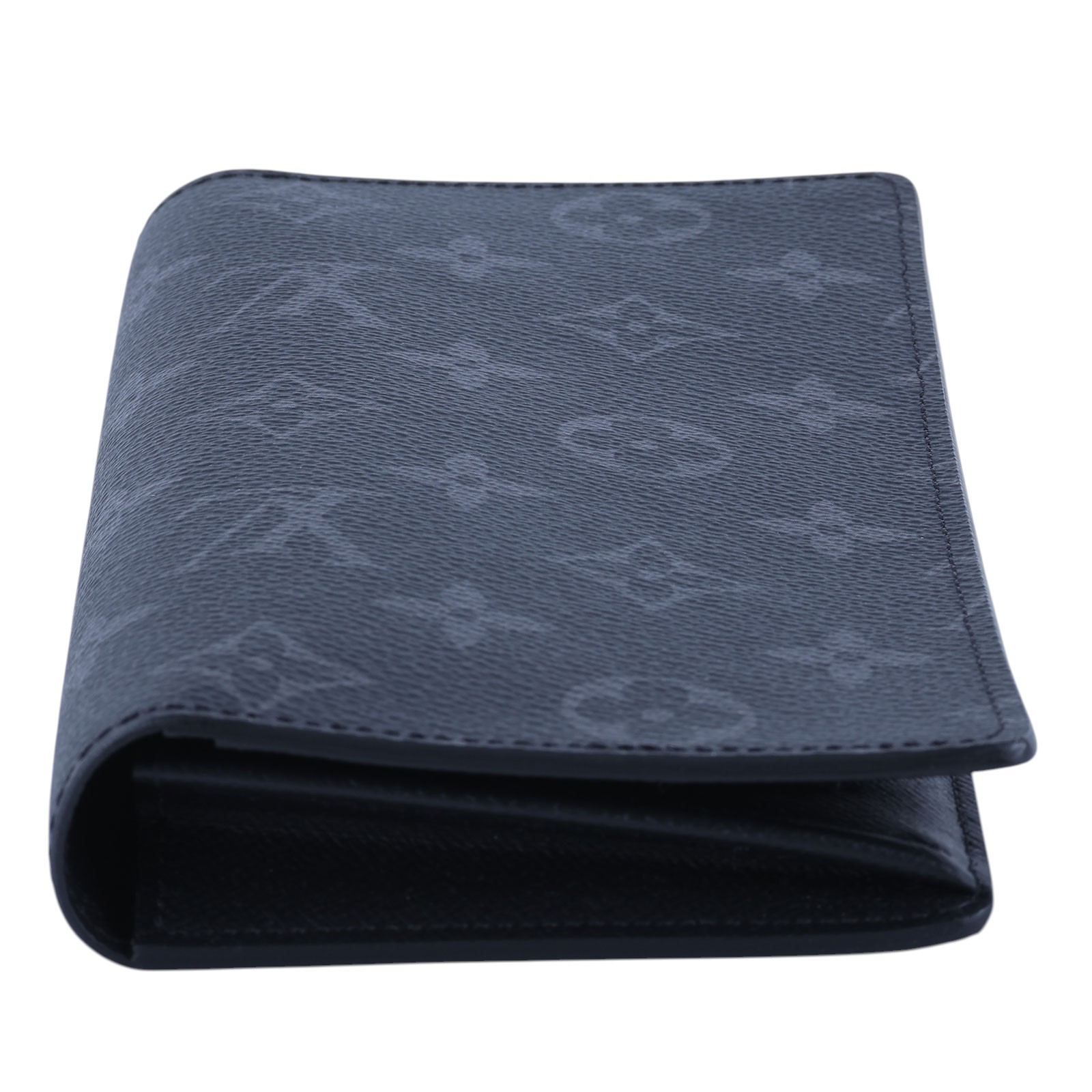 路易威登 LOUIS VUITTON Brazza 錢包 Monogram Eclipse 帆布 長夾 M61697 晶片款  原廠盒子/防塵袋