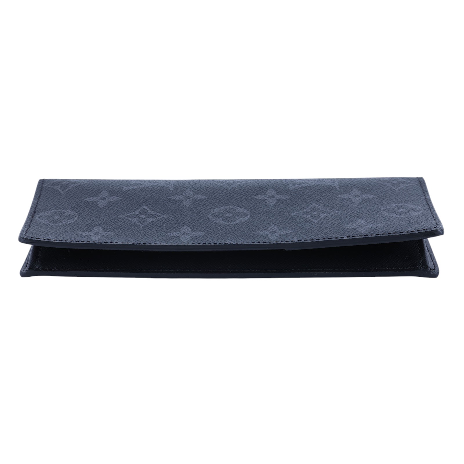 路易威登 LOUIS VUITTON Brazza 錢包 Monogram Eclipse 帆布 長夾 M61697 晶片款  原廠盒子/防塵袋
