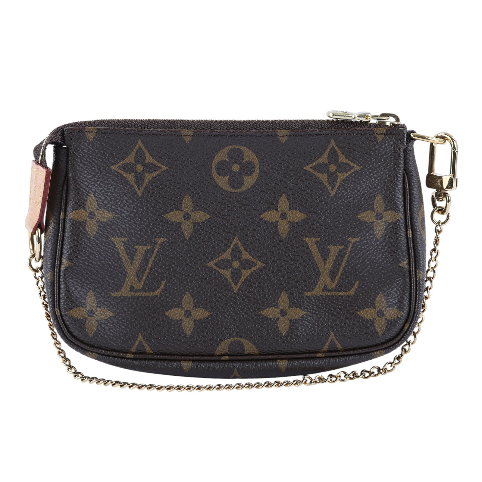路易威登 LOUIS VUITTON Monogram塗層帆布 鏈帶 迷你小皮包 M58009 原花POUCH 原廠盒子/防塵袋/購買證明