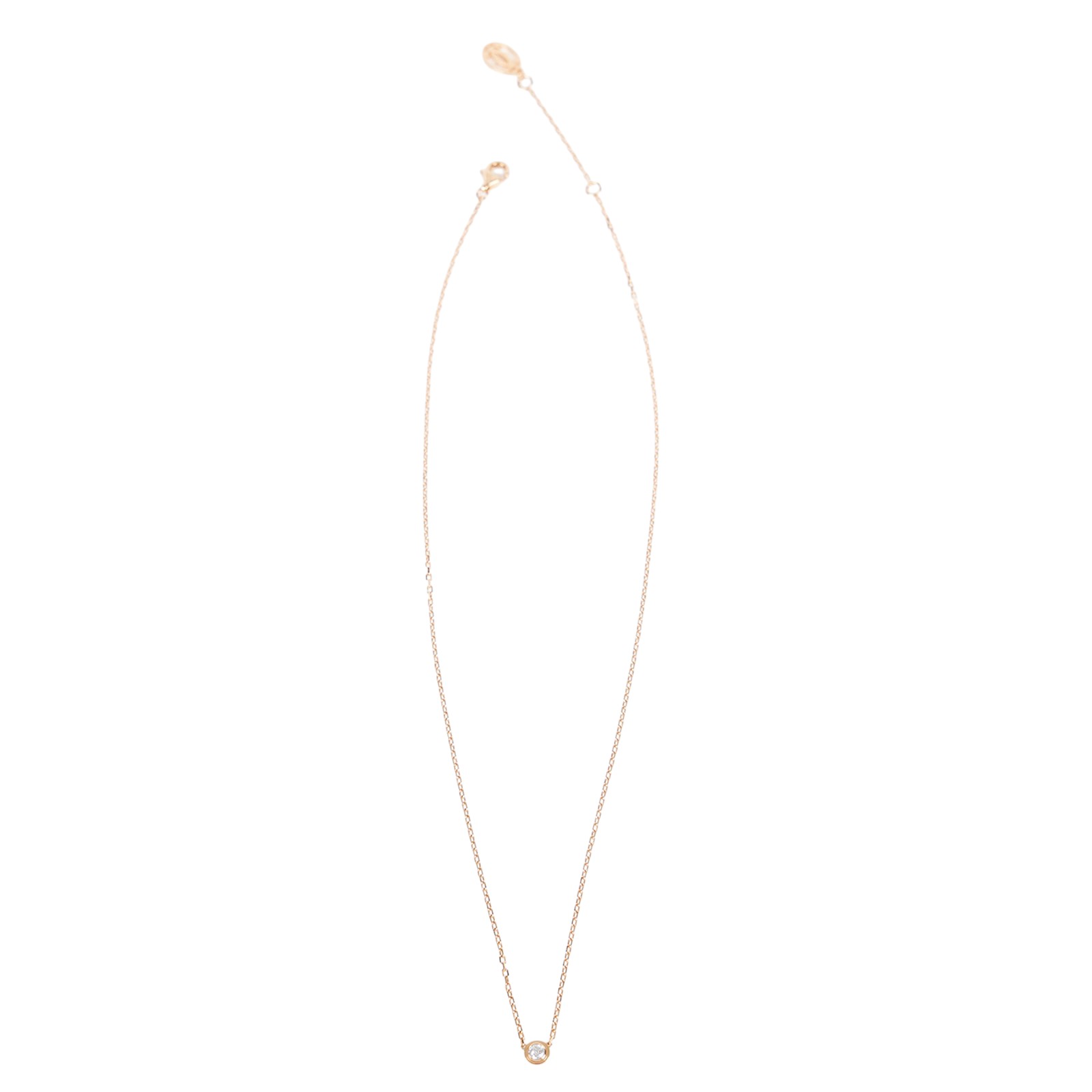 卡地亞 CARTIER dAmour 吊墜 圓形明亮式切割鑽石 小型款 B7215700 RG CARTIER DAMOUR鑽石項鍊 原廠盒子/保證卡/購買證明