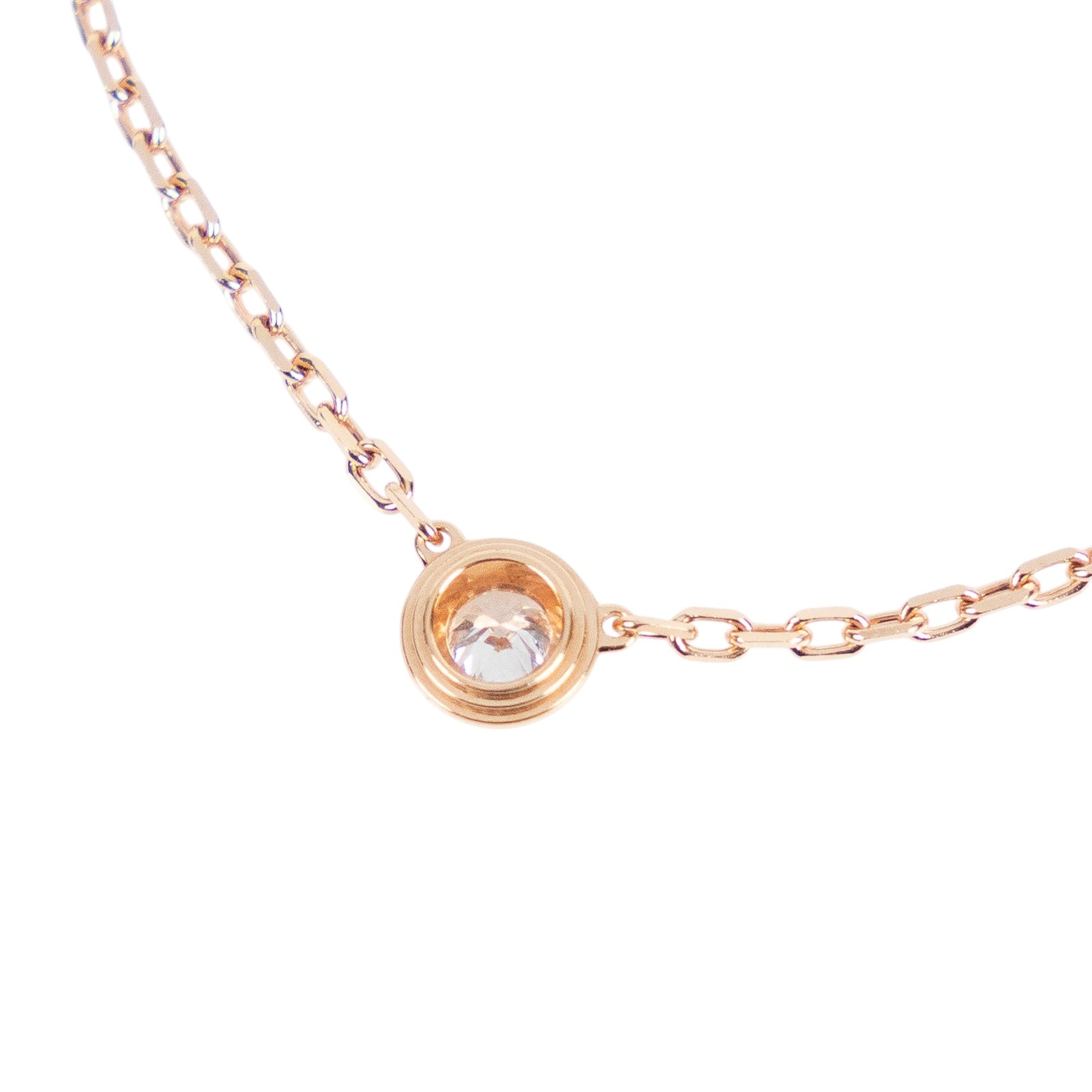 卡地亞 CARTIER dAmour 吊墜 圓形明亮式切割鑽石 小型款 B7215700 RG CARTIER DAMOUR鑽石項鍊 原廠盒子/保證卡/購買證明