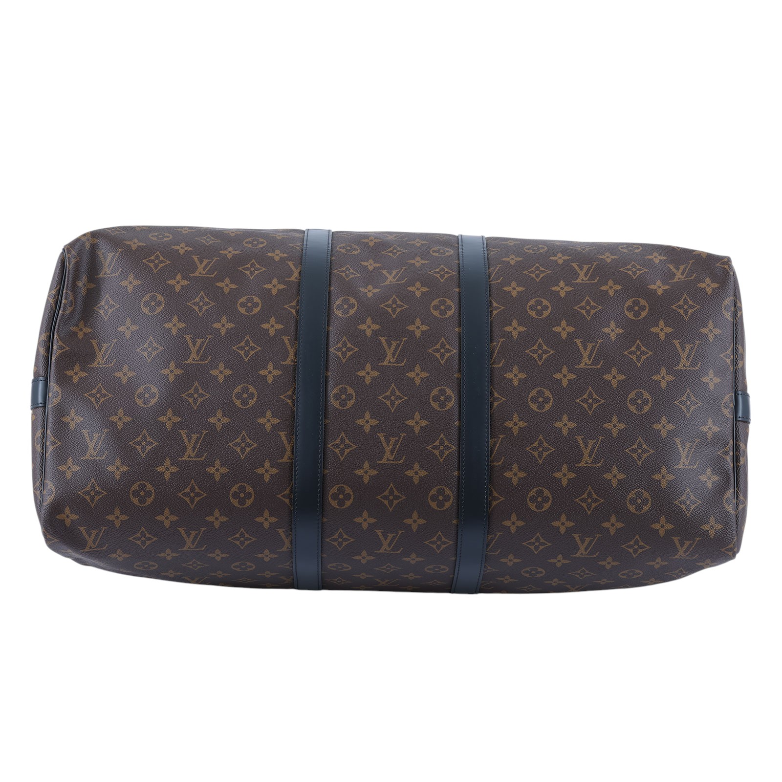 路易威登 LOUIS VUITTON Keepall Bandoulière 55 Macassar帆布 波士頓包  旅行袋 M56714 晶片款  背帶/吊牌防塵袋/鎖組/扣環