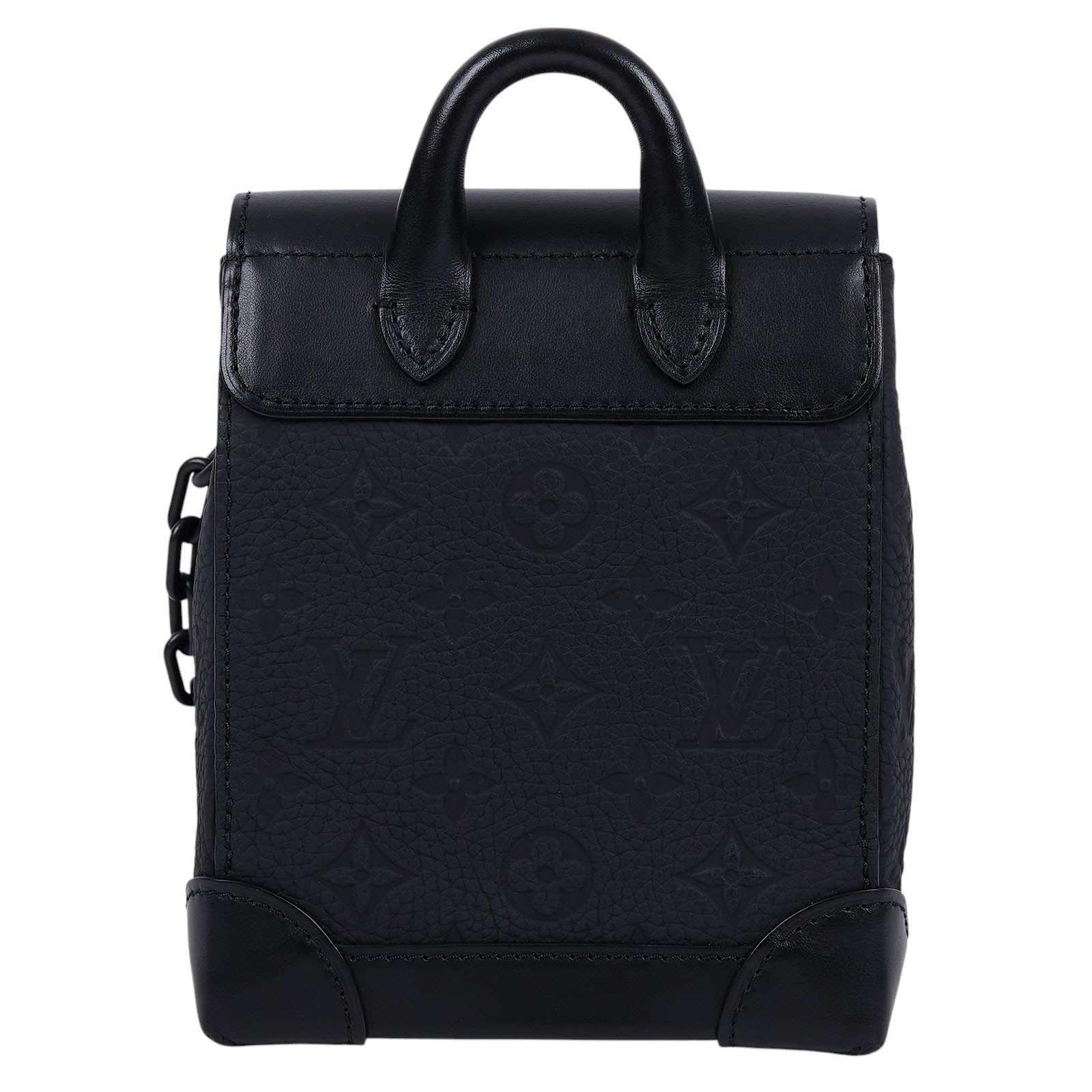 路易威登 LOUIS VUITTON Nano Steamer 肩背包 錢包 郵差包 盒子包 M82772 晶片款  原廠盒子/防塵袋/背帶/購買證明/發票