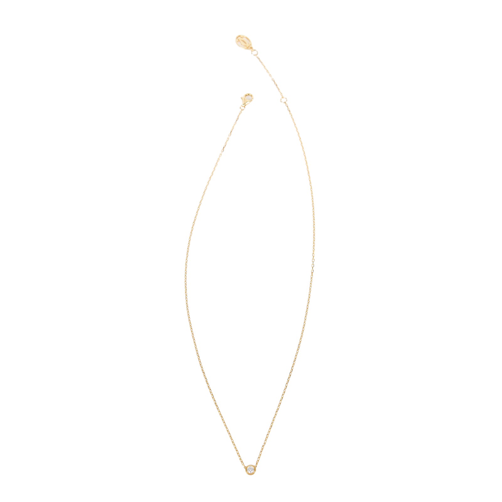 卡地亞 CARTIER dAmour 吊墜 圓形明亮式切割鑽石 小型款 B7215800 YG 原廠盒子2/保證卡