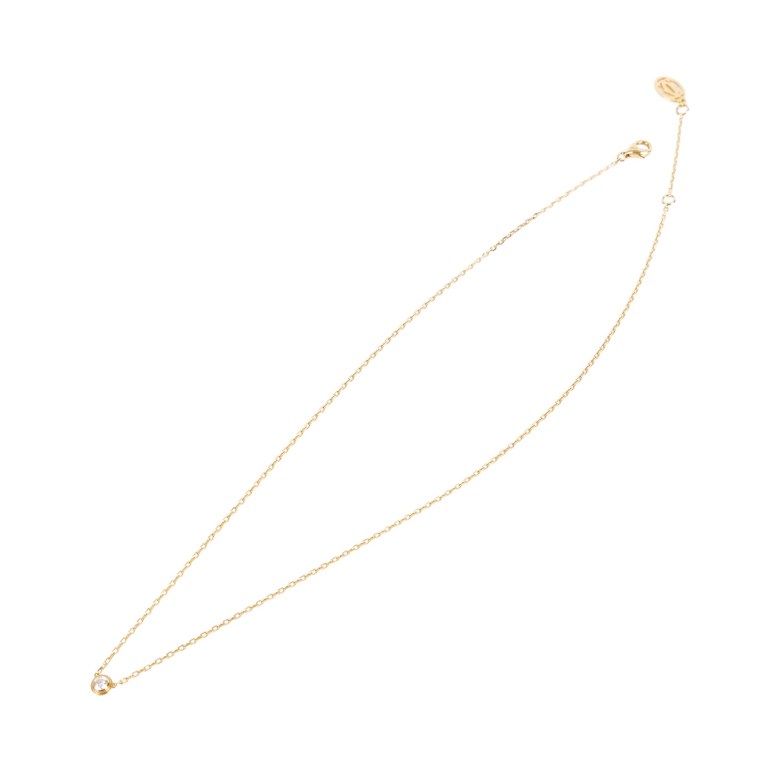 卡地亞 CARTIER dAmour 吊墜 圓形明亮式切割鑽石 小型款 B7215800 YG 原廠盒子2/保證卡