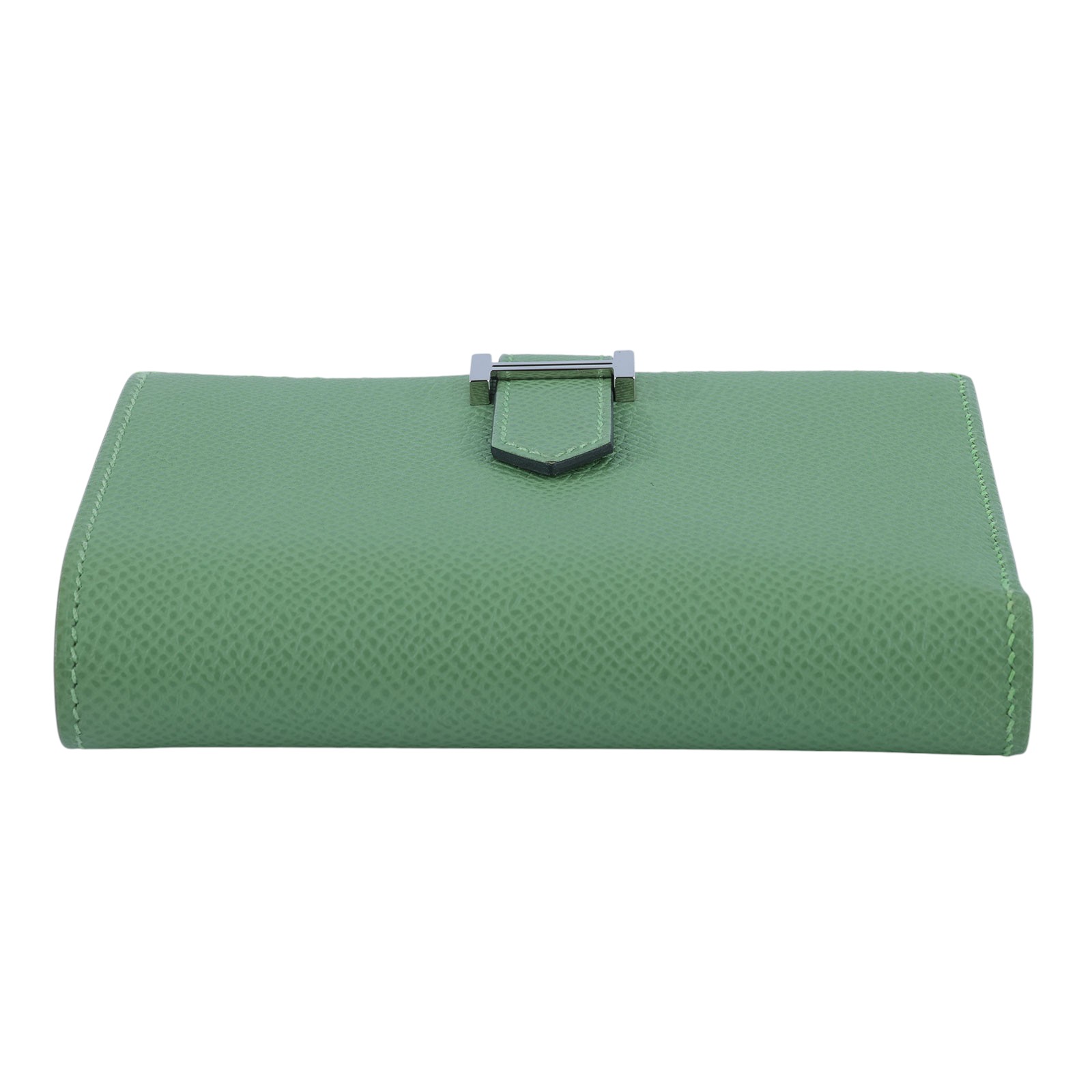 愛馬仕 Hermes Bearn 短夾 BEARN U AI 003 PO U刻 酪梨綠BEARN短夾 原廠盒子