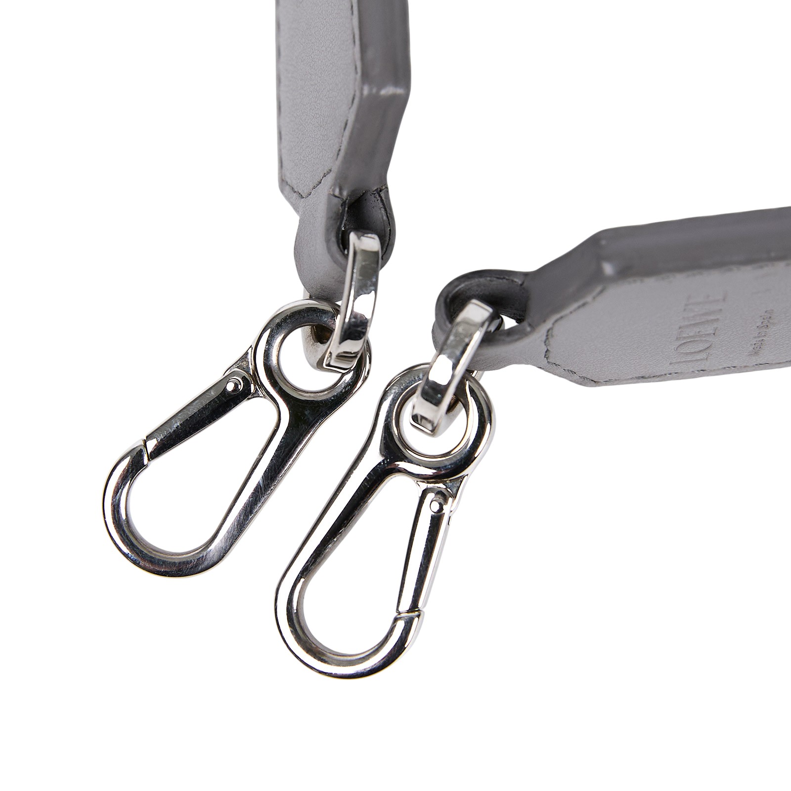 羅意威 LOEWE Anagram 小牛皮 背帶  灰LOGO背帶 無附屬品