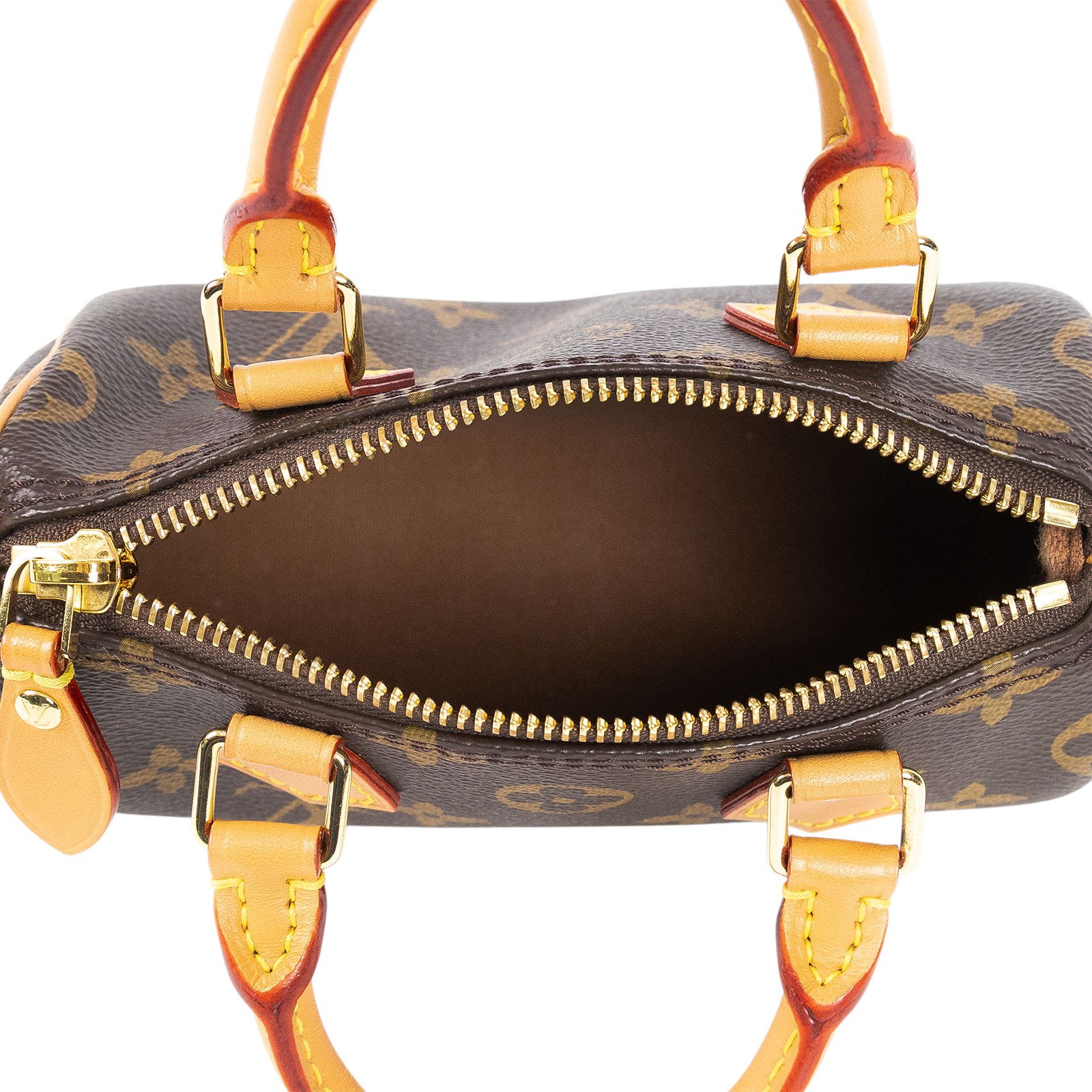 路易威登 LOUIS VUITTON Nano Speedy 原花 手提 肩背包 M81085 原花NANO SPEEDY 背帶